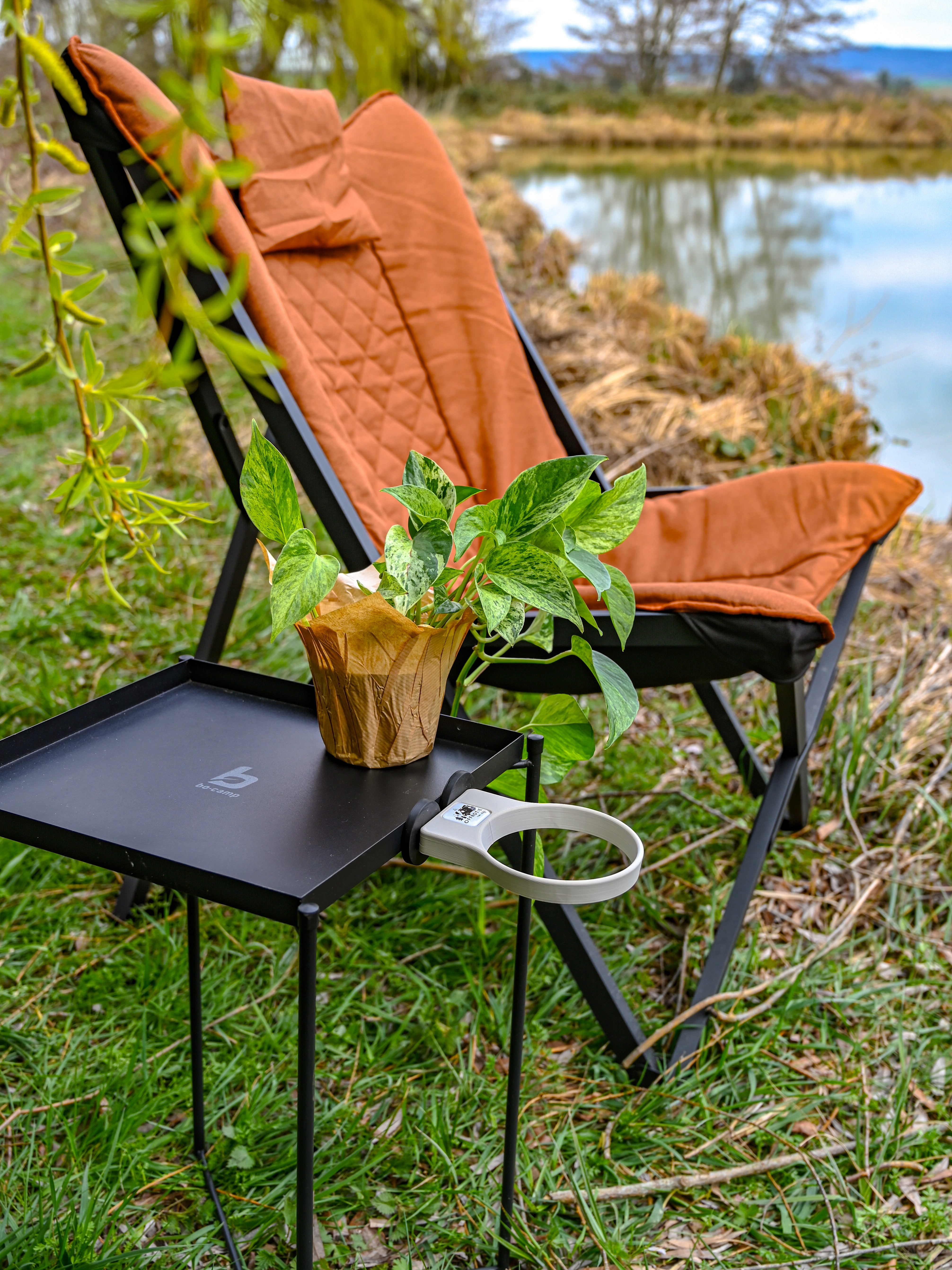 The Ring – Magnetic Plant Holder ø100mm – Offrotie 3D Printed – Portable for Vanlife