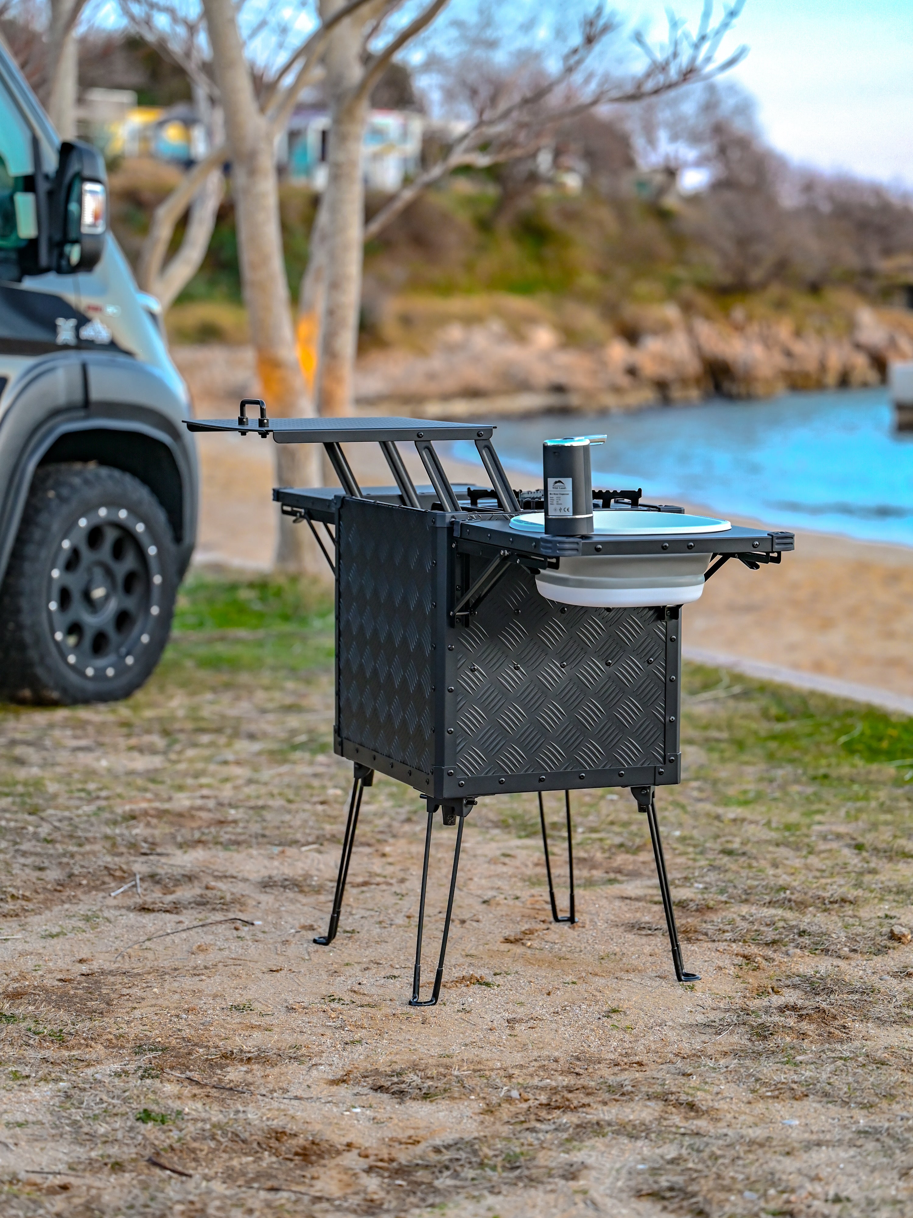 The Kitchen Cube - Offrotie Portable Outdoor Kitchen - Vanlife and Overlander