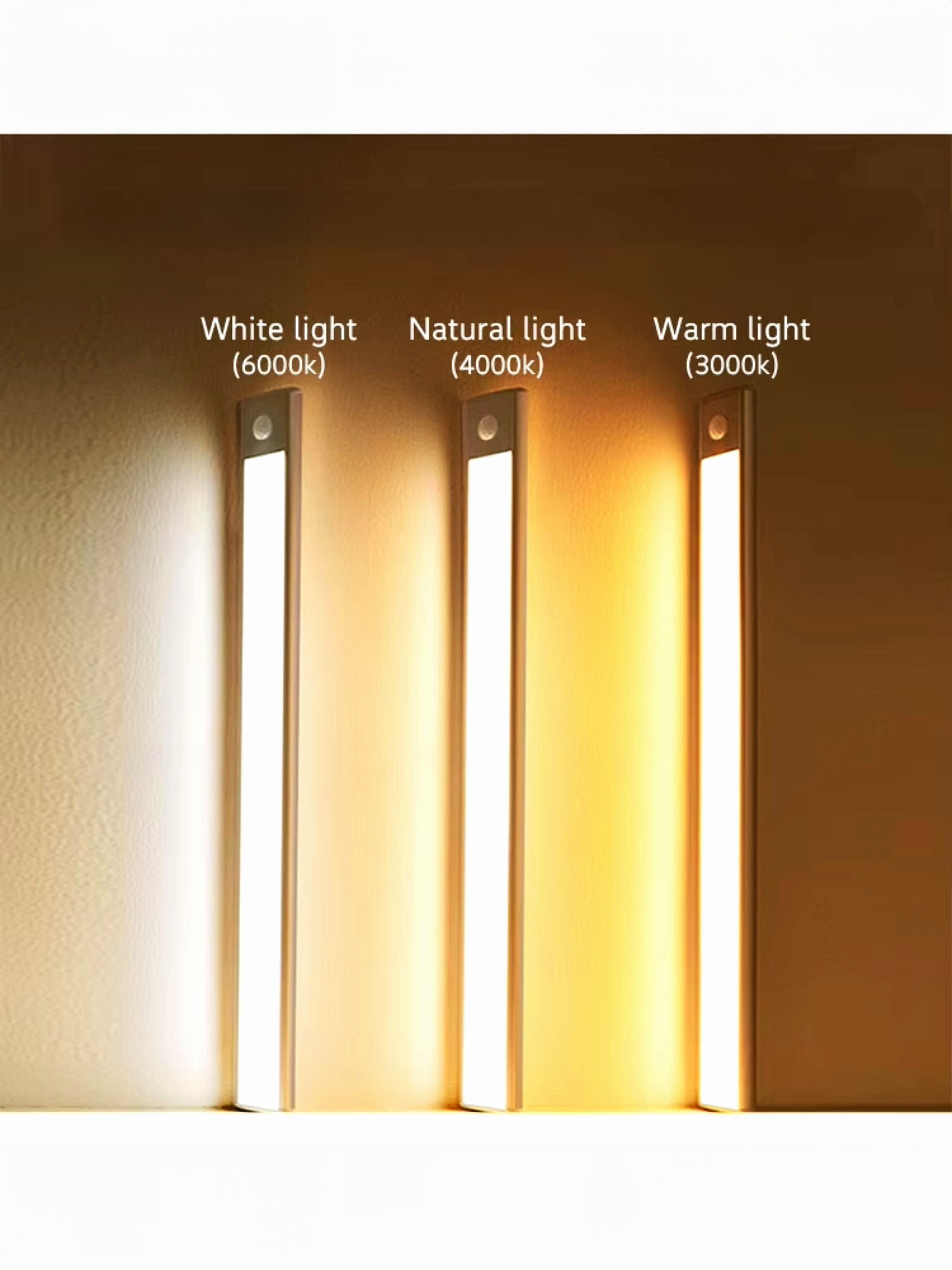 Striscia LED Magnetica - Lampada Offrotie per Mobili Cucina Bagno - 3 Misure | Sensore di Movimento | 3 Temperature Colore