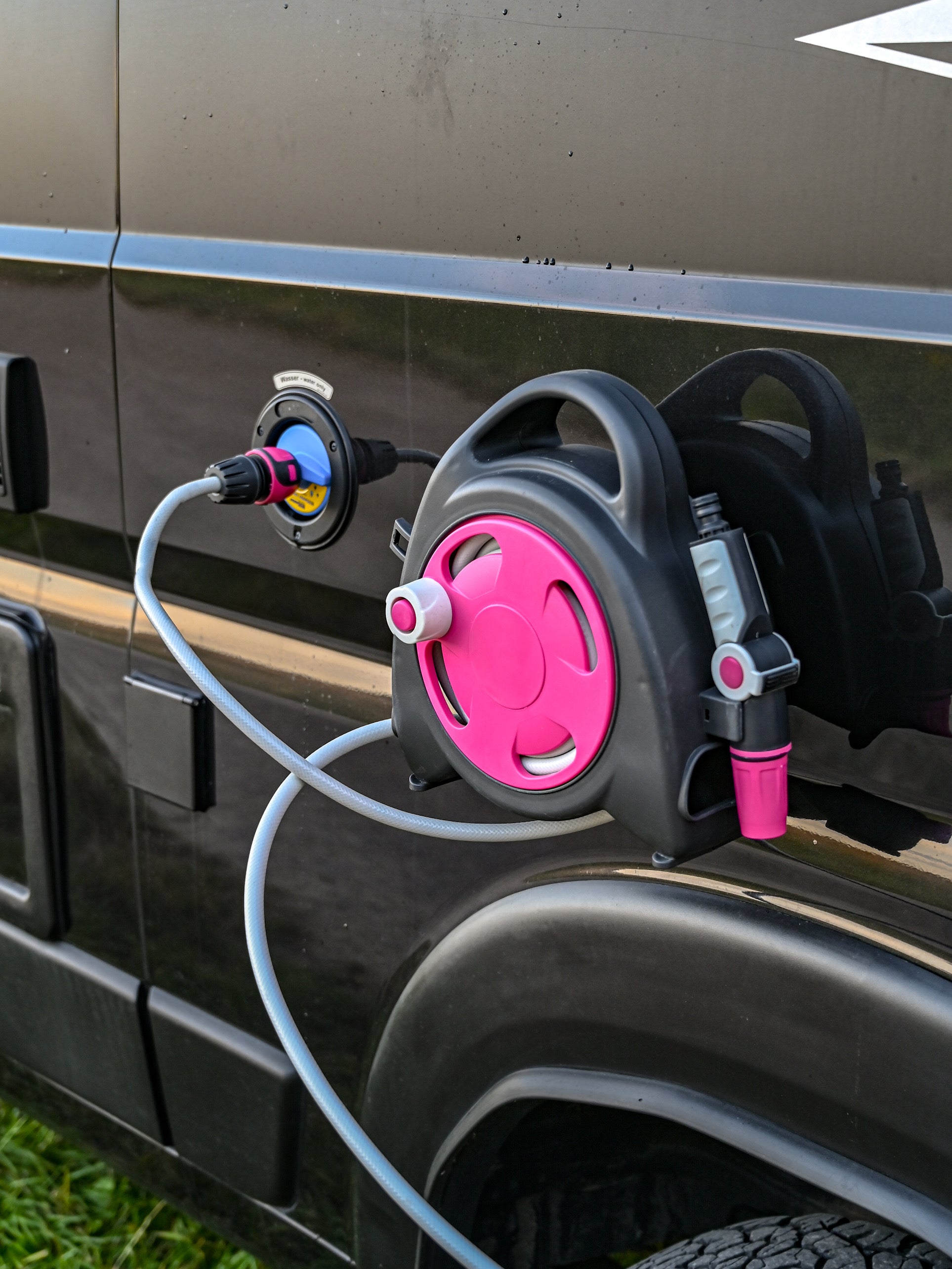 Die Mini-Schlauchtasche - Magnetische Schlauchtrommel - Offrotie - Tragbar für Vanlife
