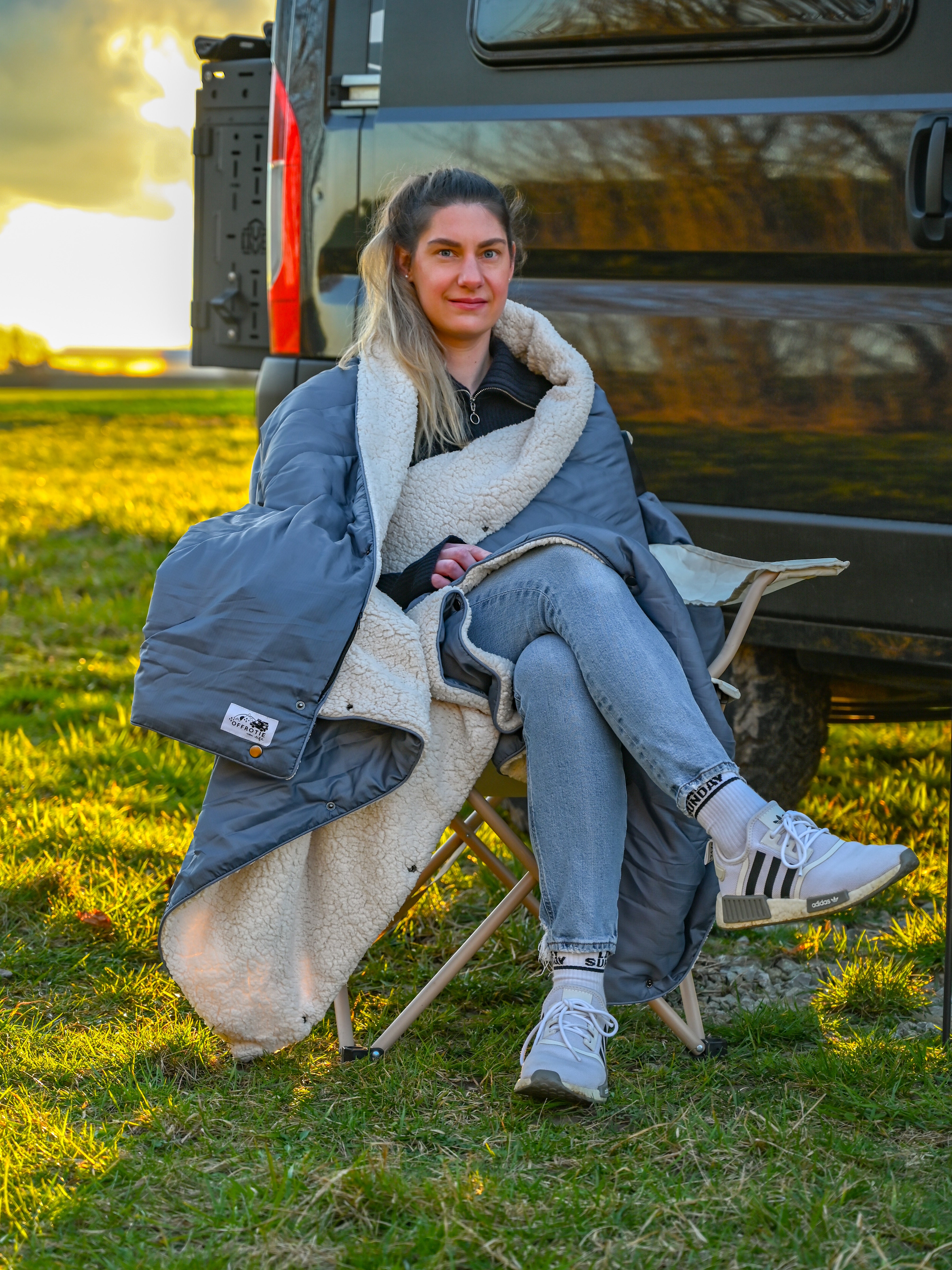 The Blanket - Coperta calda e coccolosa Offrotie - Morbida e sostenibile per la vita in van