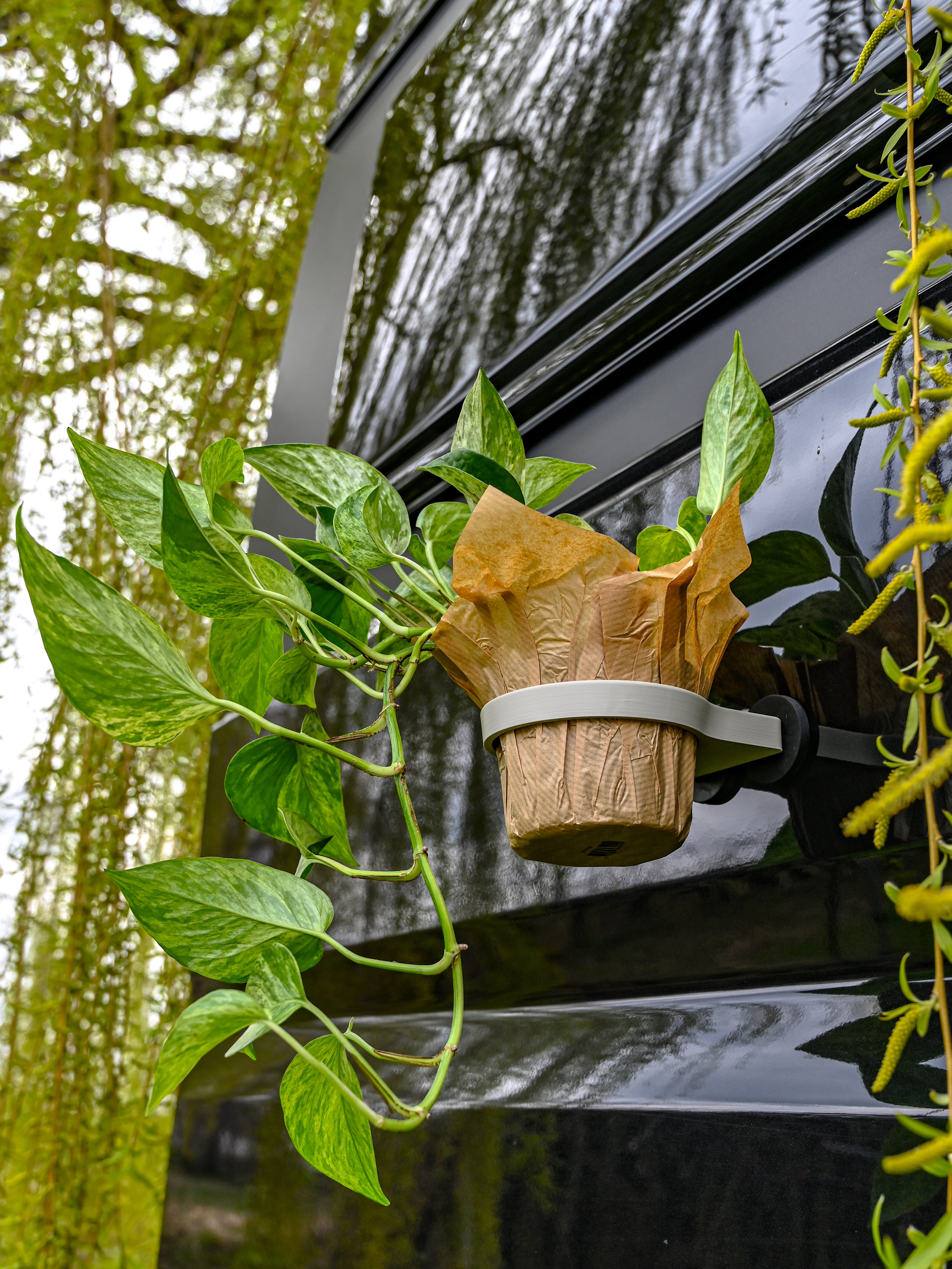 The Ring – Magnetic Plant Holder ø100mm – Offrotie 3D Printed – Portable for Vanlife