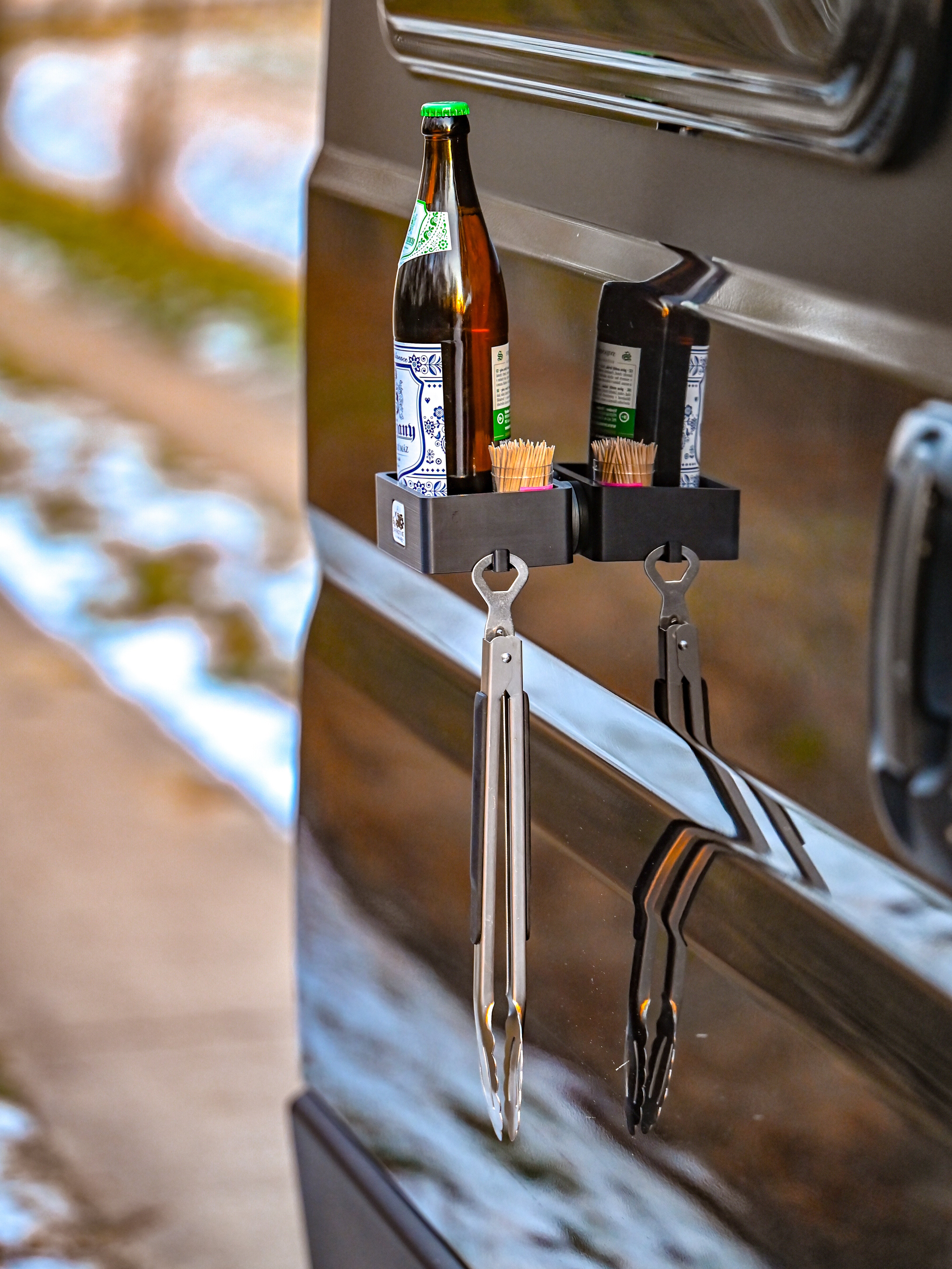 The Basket – Panier de douche magnétique – Offrotie imprimé en 3D – Portable pour Vanlife