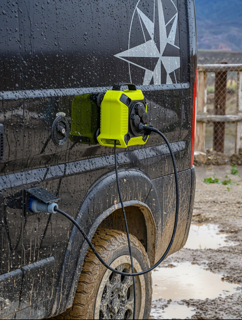 La Mini Bolsa para Cables - Carrete Magnético de Cable - Offrotie - Portátil para Vanlife