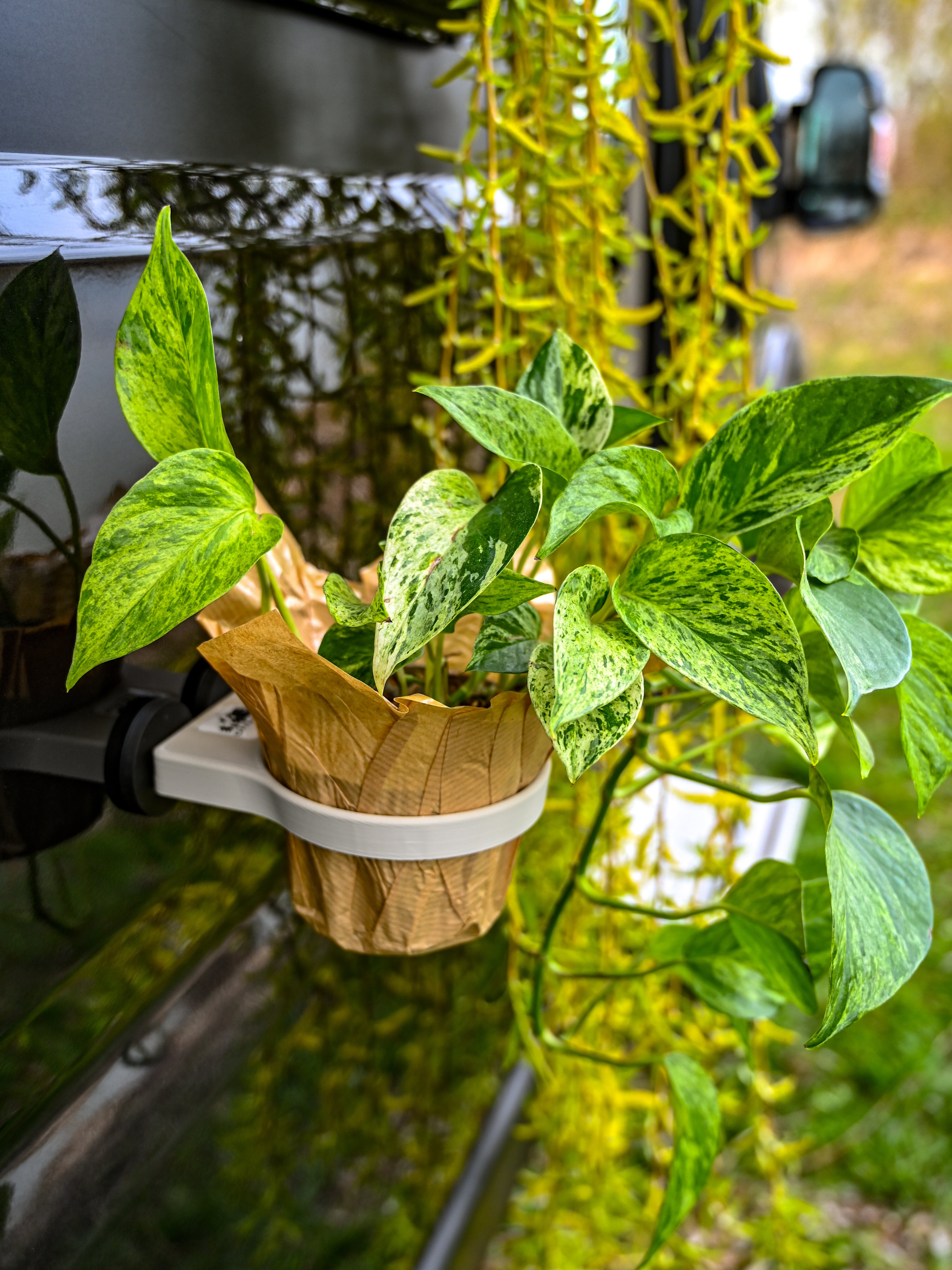 The Ring – Magnetic Plant Holder ø100mm – Offrotie 3D Printed – Portable for Vanlife