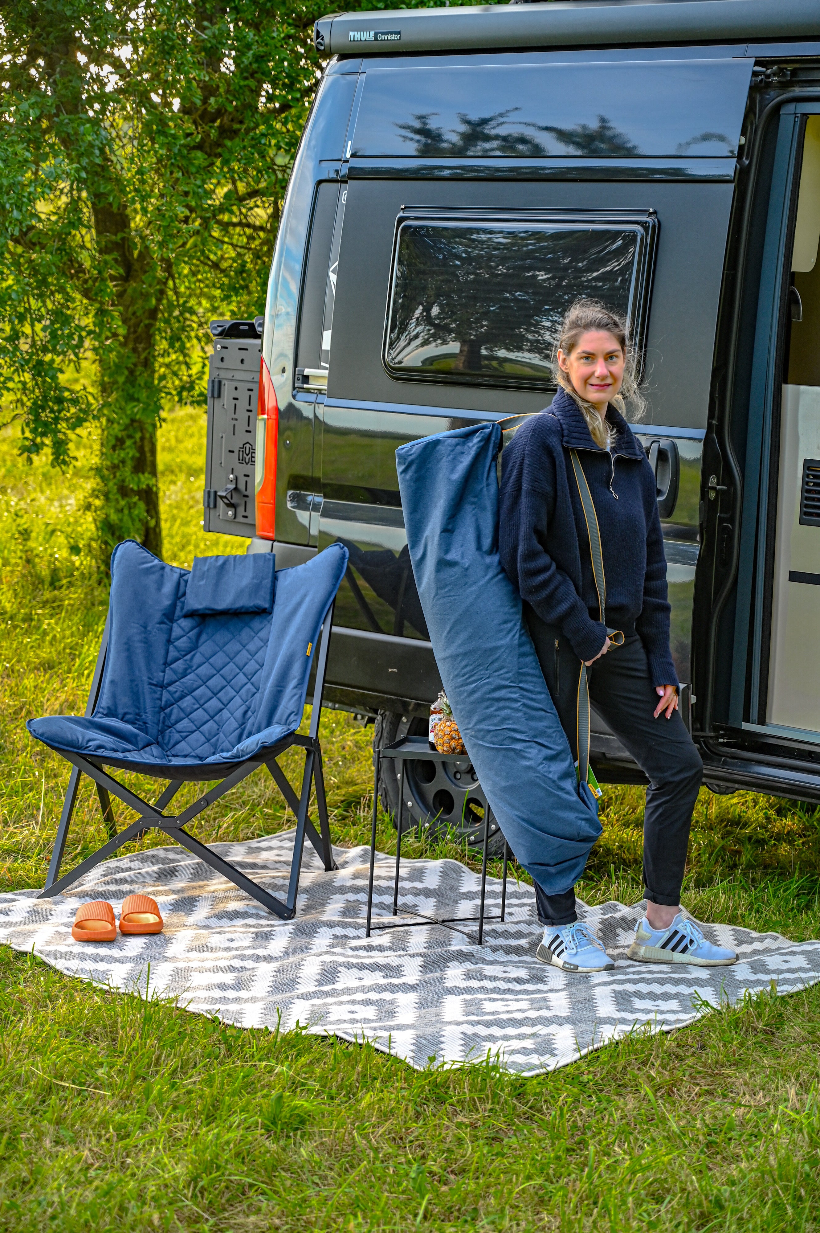 Silla Relax Bo-Camp Molfat - Colección Industrial - Plegable para Vanlife