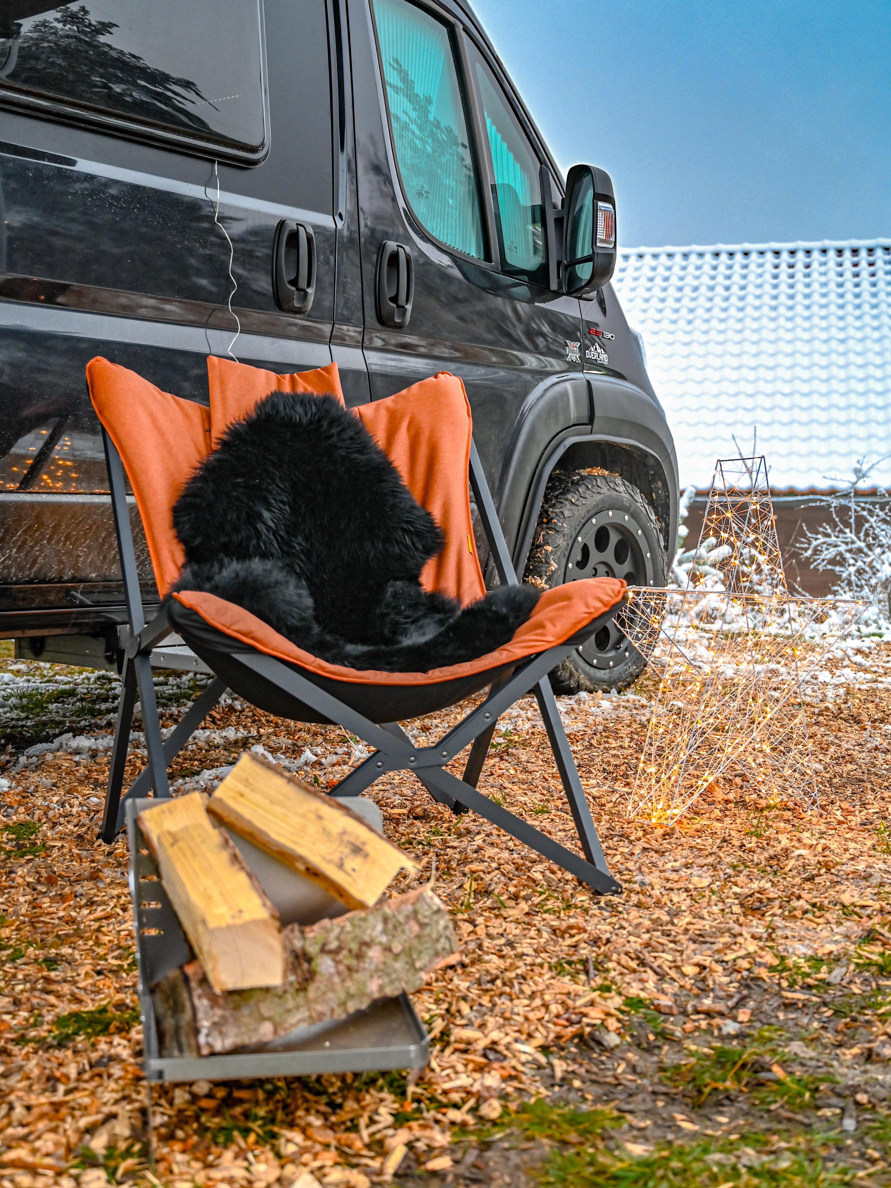 Silla Relax Bo-Camp Molfat - Colección Industrial - Plegable para Vanlife