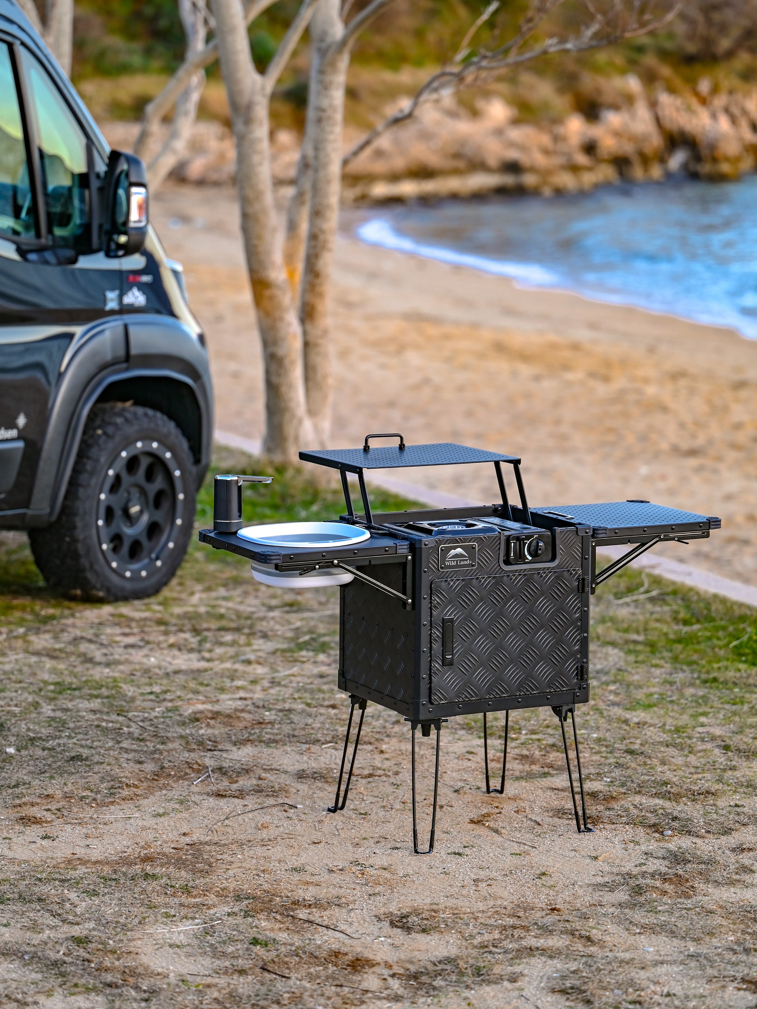 The Kitchen Cube - Offrotie Portable Outdoor Kitchen - Vanlife and Overlander