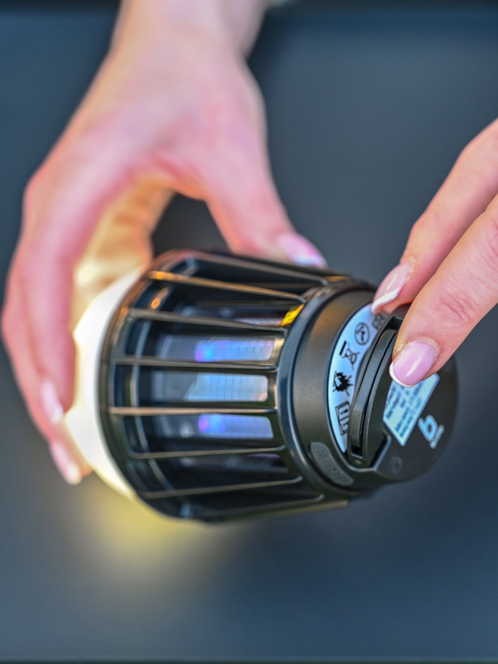 Lámpara Mosquito Magnética - Base Impresa en 3D Offrotie para Bo-Camp, 180 Lúmenes, Impermeable - Portátil para Vanlife