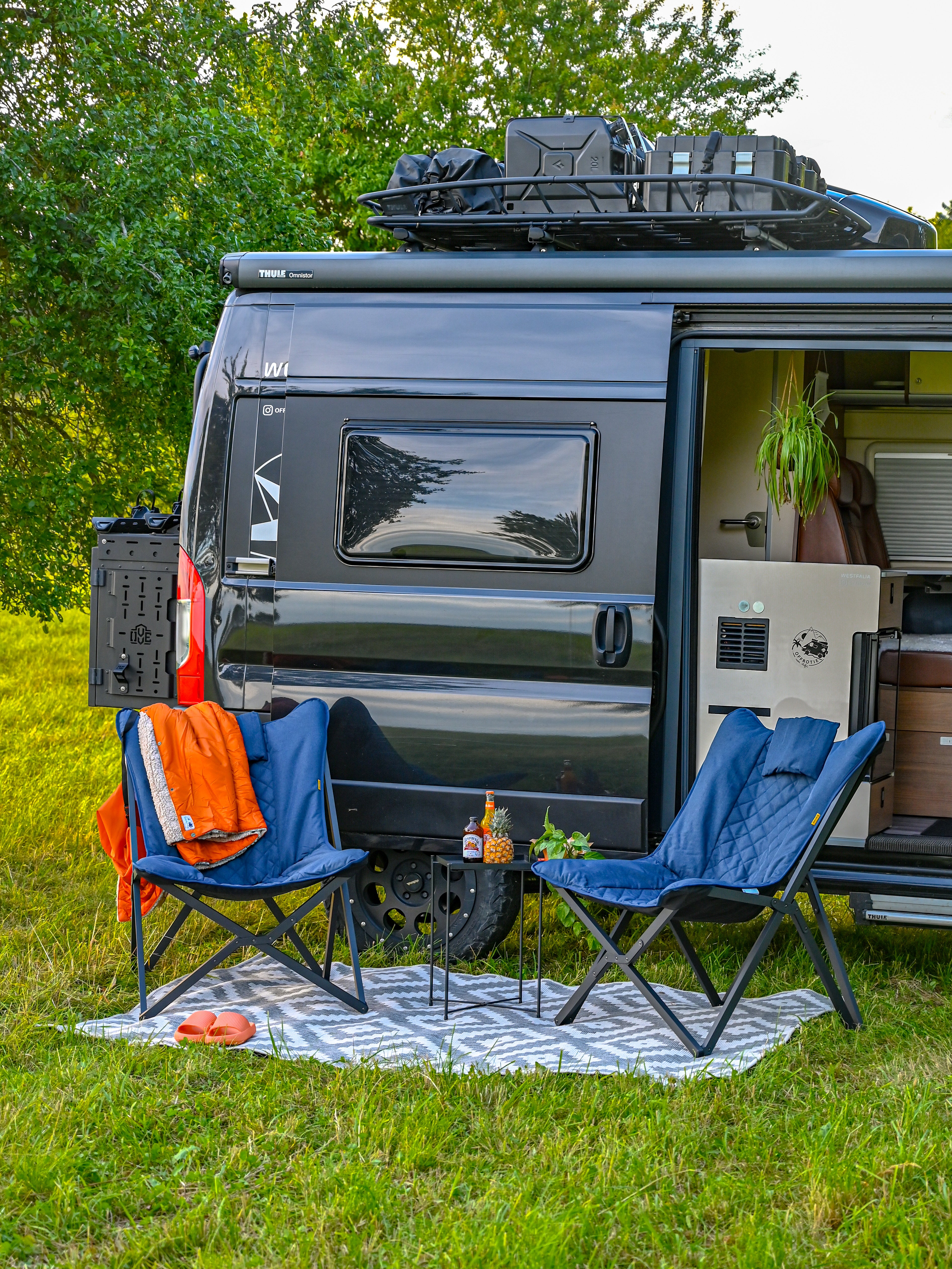 Silla Relax Bo-Camp Molfat - Colección Industrial - Plegable para Vanlife