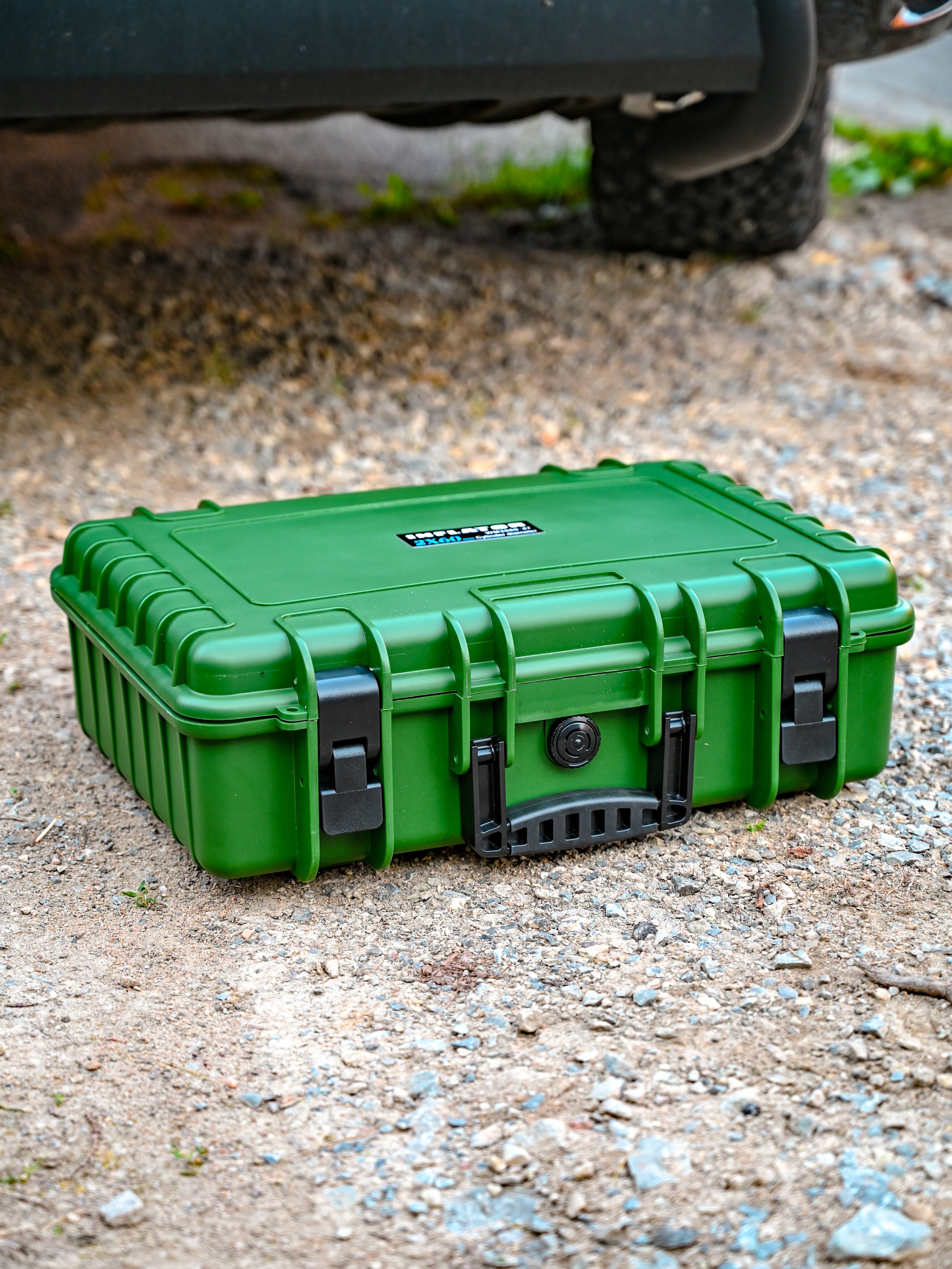 The Air Compressor Hard Case - Offrotie Portable Compressor - 300 LPM Dual Cylinder 12V