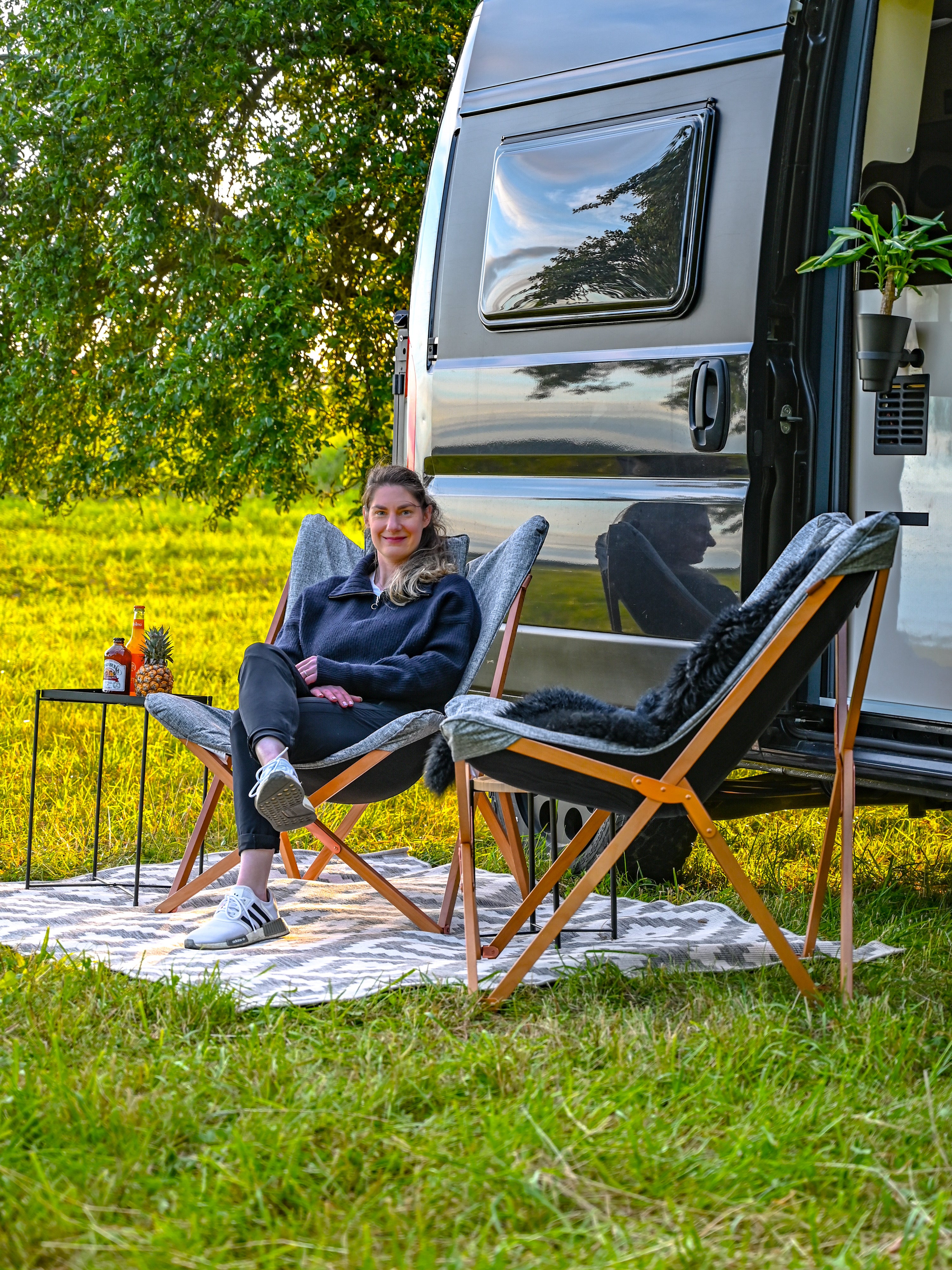 The Bo-Camp Bloomsbury Relax Chair - Urban Outdoor Collection - Foldable for Vanlife