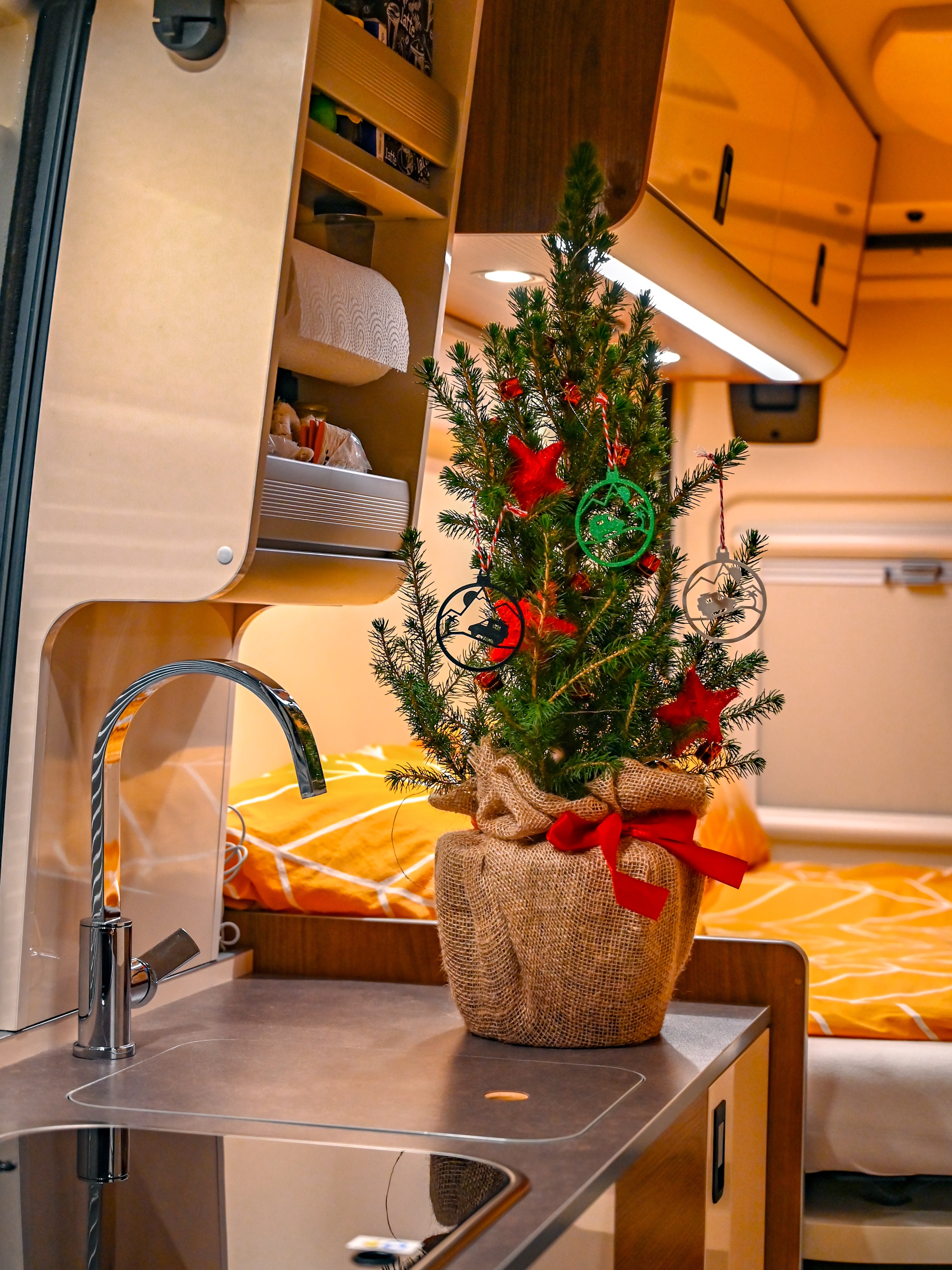 Der Weihnachtsbaum Camper Dekor - Offrotie 3D gedruckt - Vanlife Thema