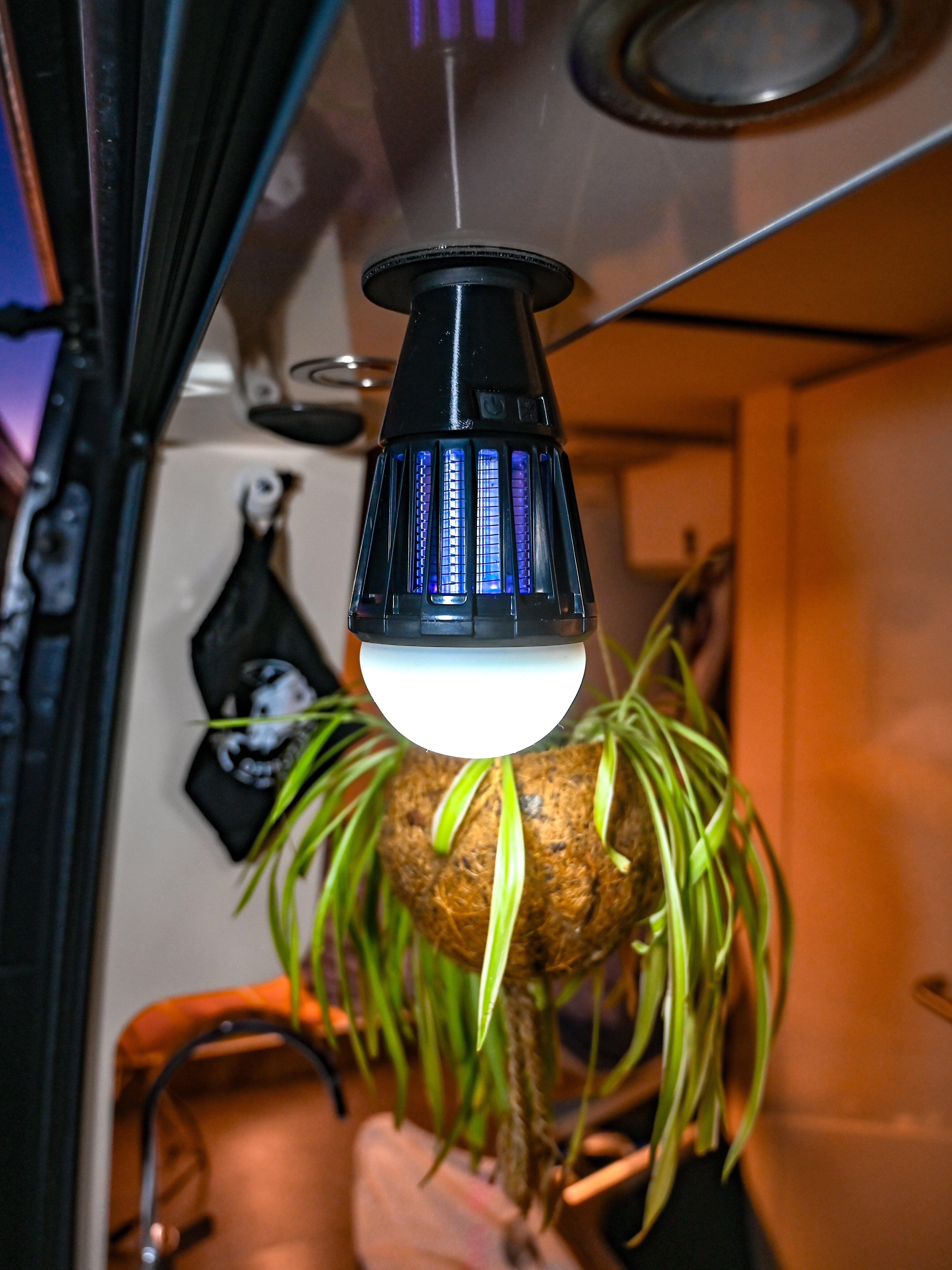 Lámpara Mosquito Magnética - Base Impresa en 3D Offrotie para Bo-Camp, 180 Lúmenes, Impermeable - Portátil para Vanlife