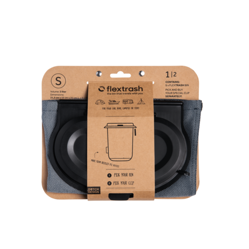 Der Flextrash Abfalleimer - Klein 3 Liter - Tragbar für Vanlife