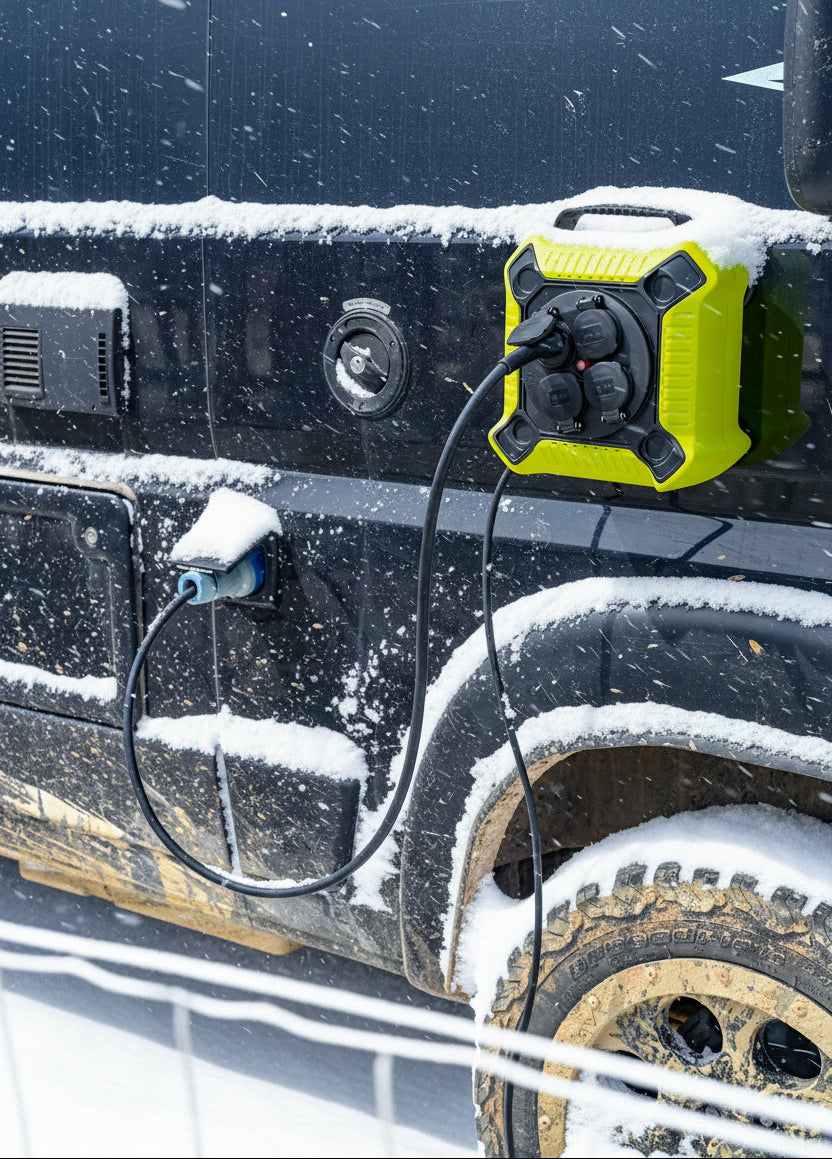 La Mini Bolsa para Cables - Carrete Magnético de Cable - Offrotie - Portátil para Vanlife