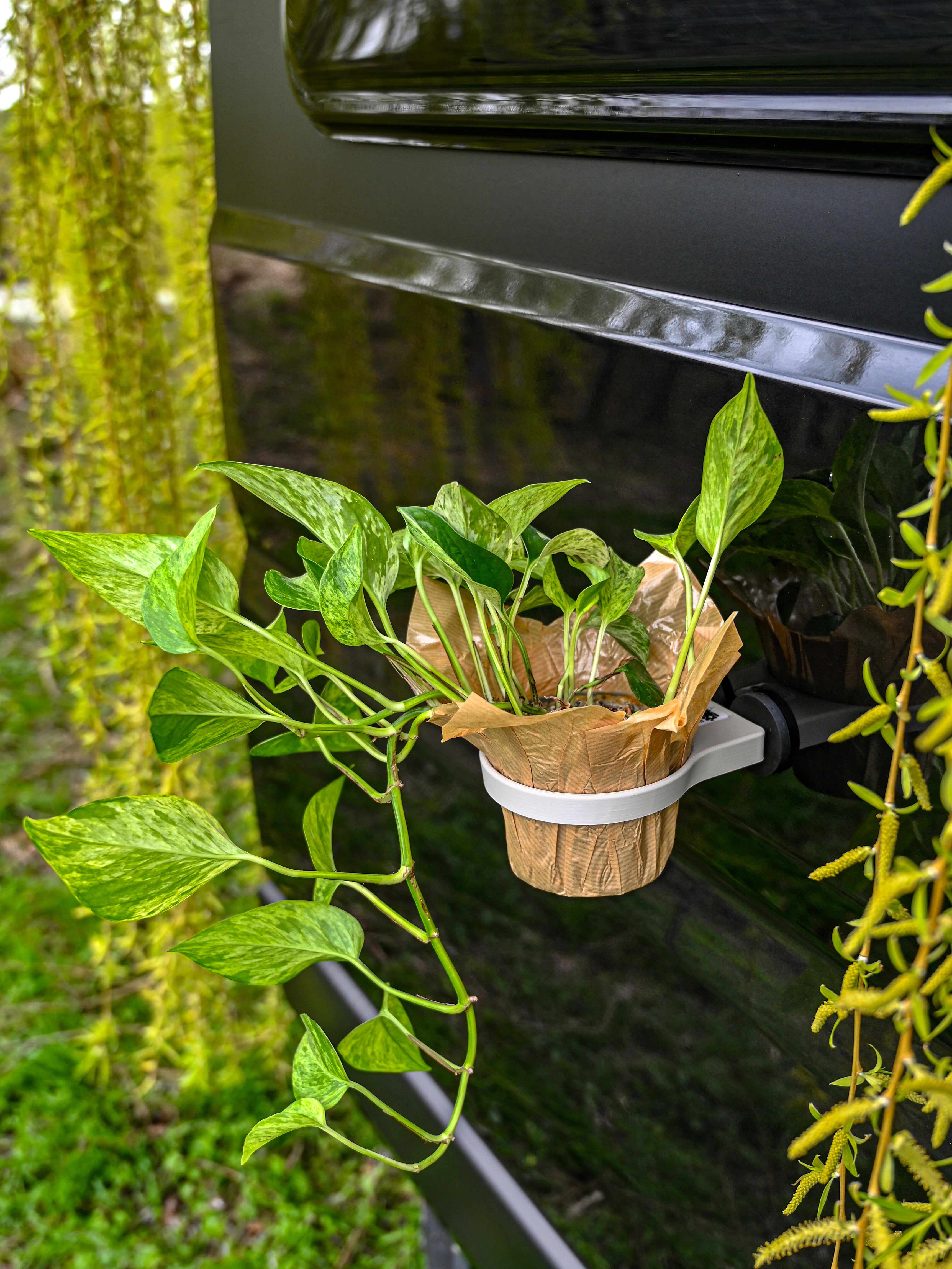 The Ring – Magnetic Plant Holder ø100mm – Offrotie 3D Printed – Portable for Vanlife