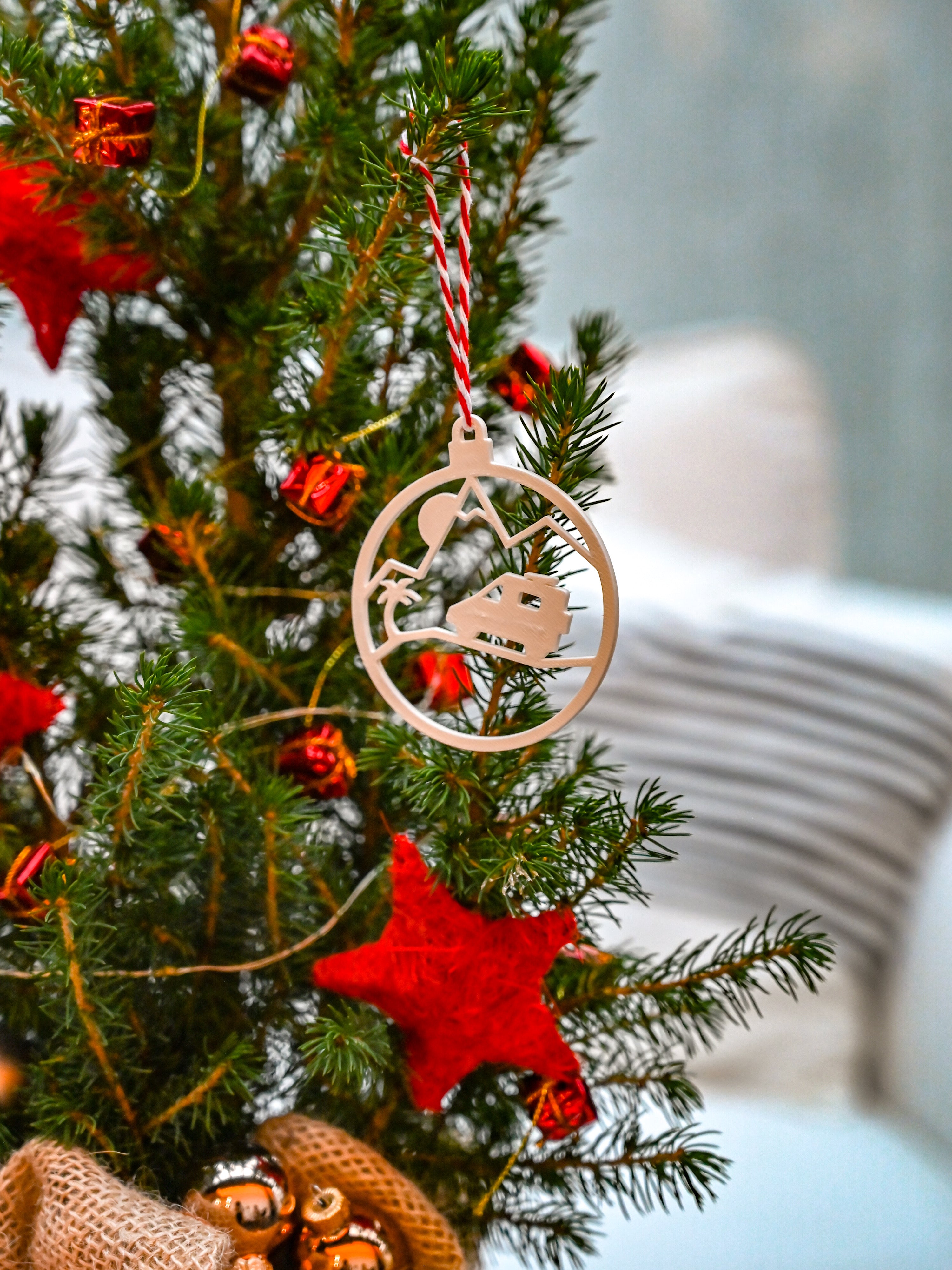 Der Weihnachtsbaum Camper Dekor - Offrotie 3D gedruckt - Vanlife Thema
