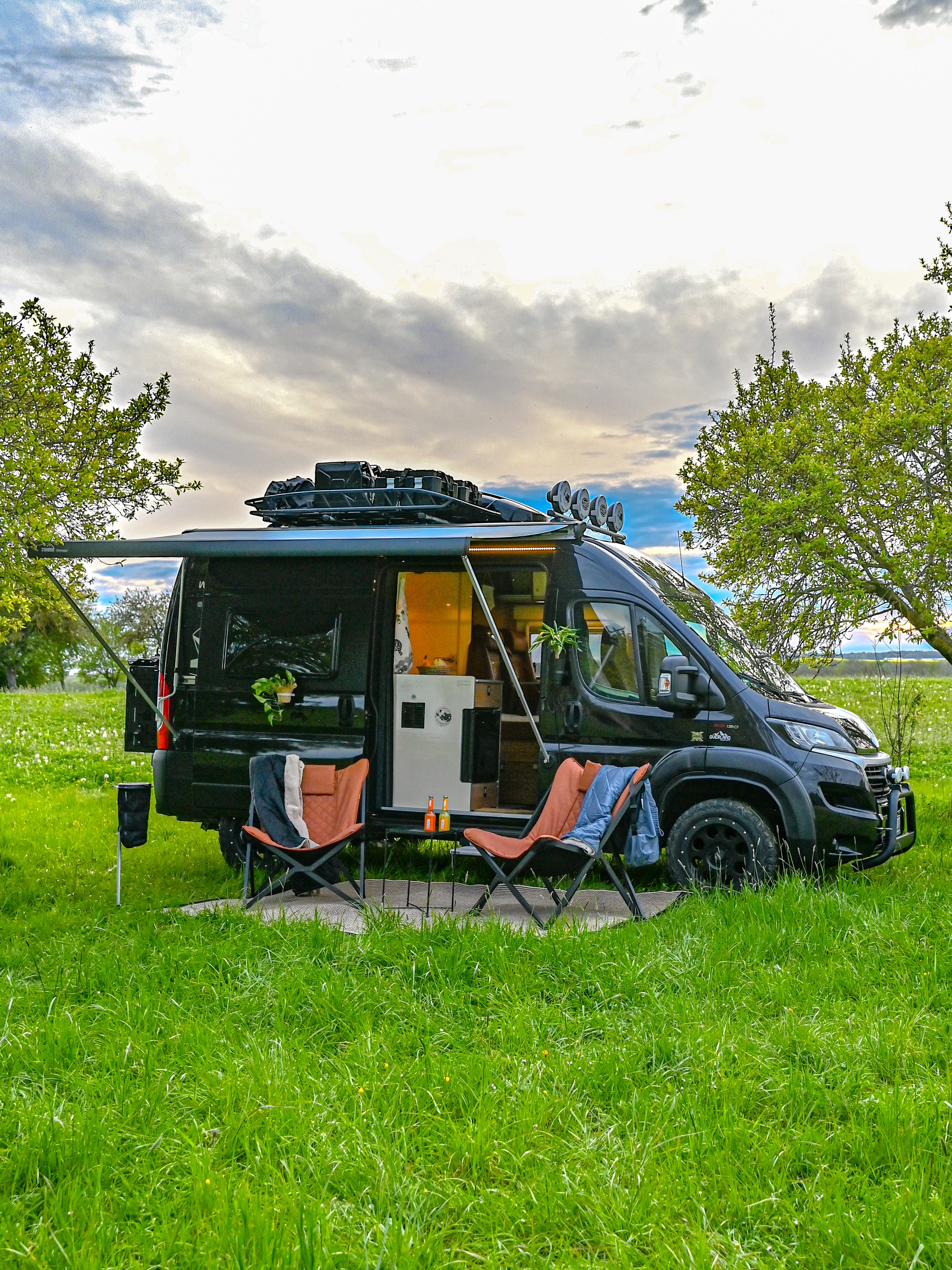 Silla Relax Bo-Camp Molfat - Colección Industrial - Plegable para Vanlife