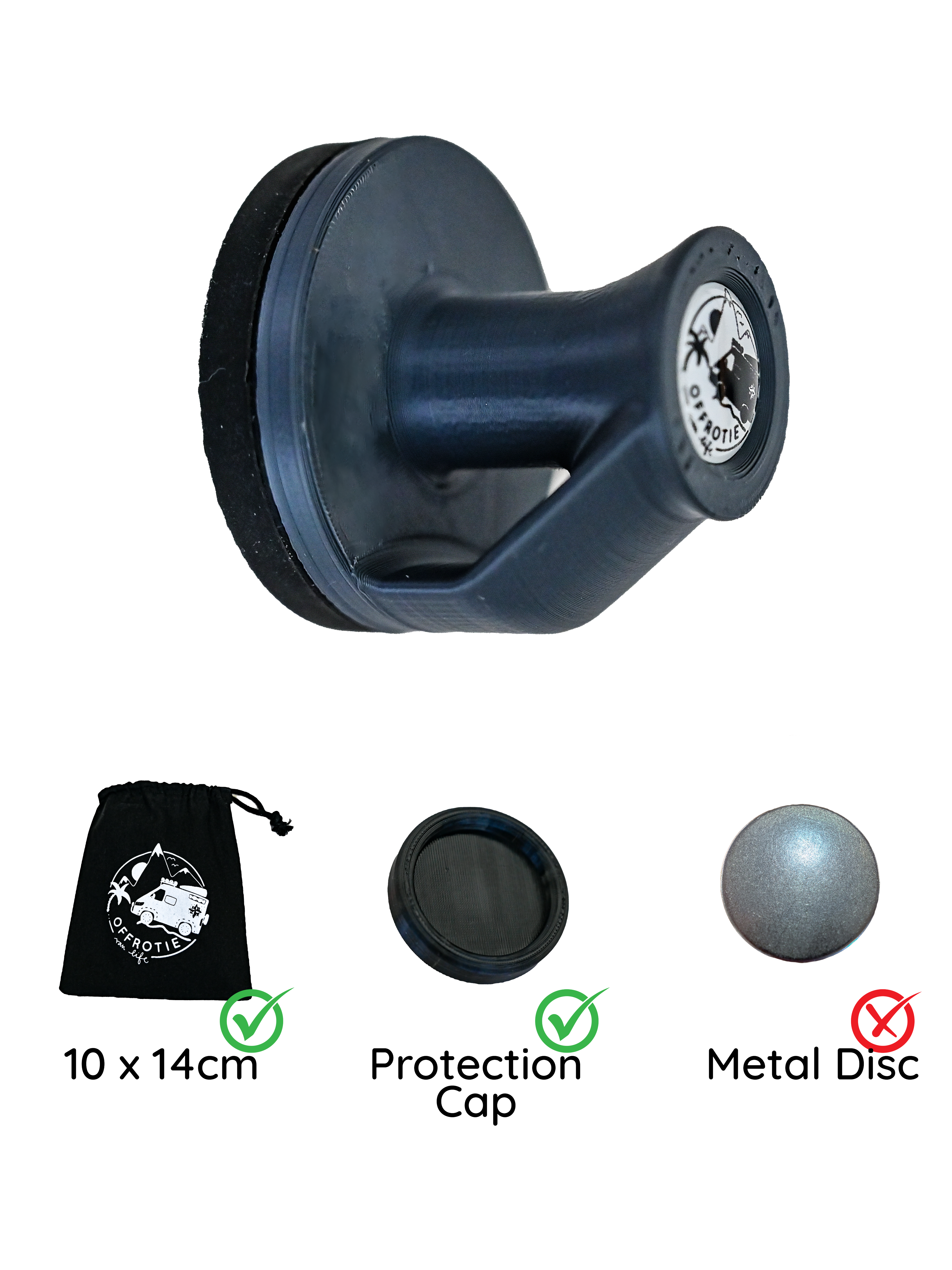 Der Espresso-Haken – Offrotie 3D-gedruckter Magnethaken – Tragbar fürs Vanlife