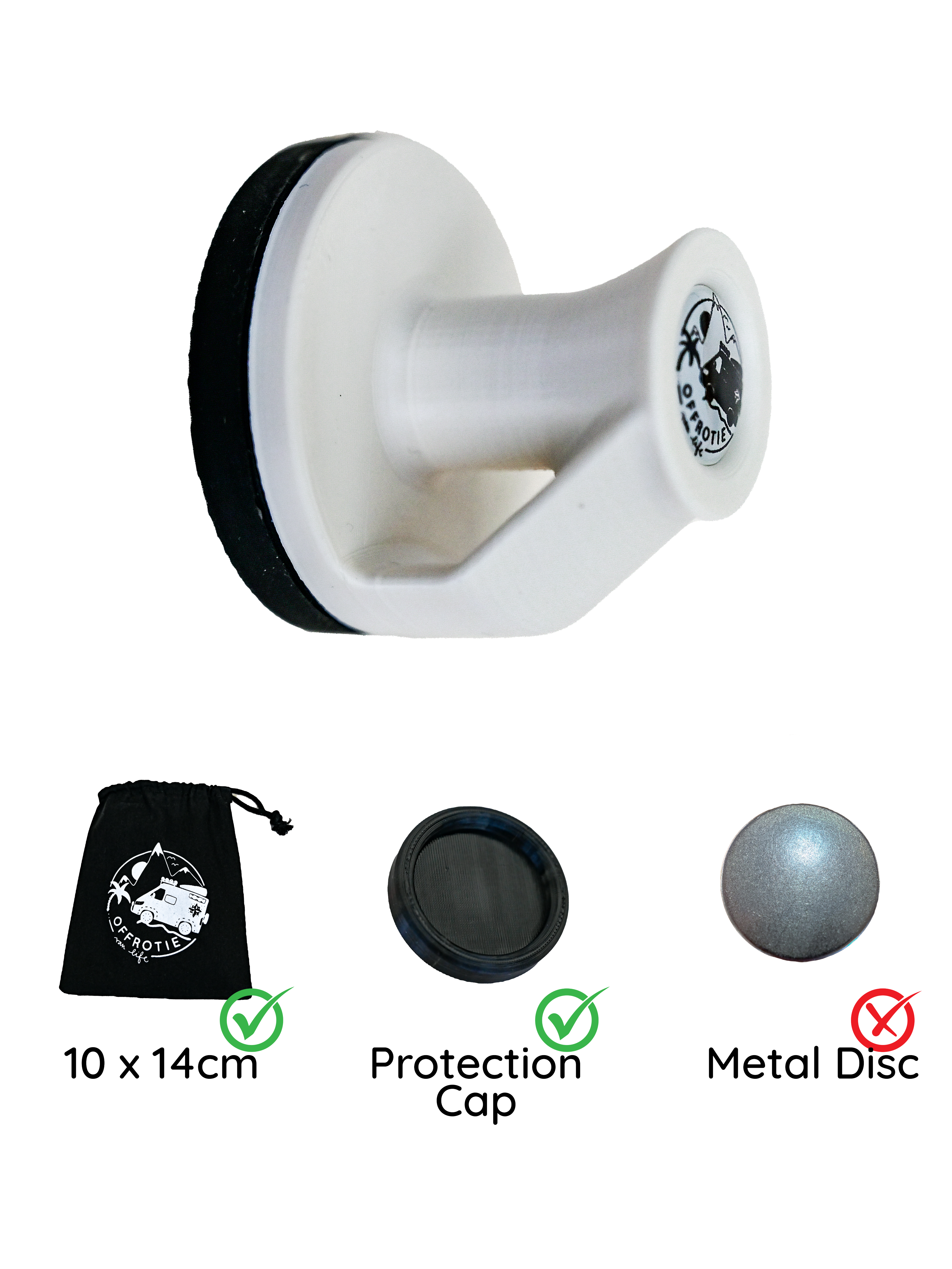 Der Espresso-Haken – Offrotie 3D-gedruckter Magnethaken – Tragbar fürs Vanlife