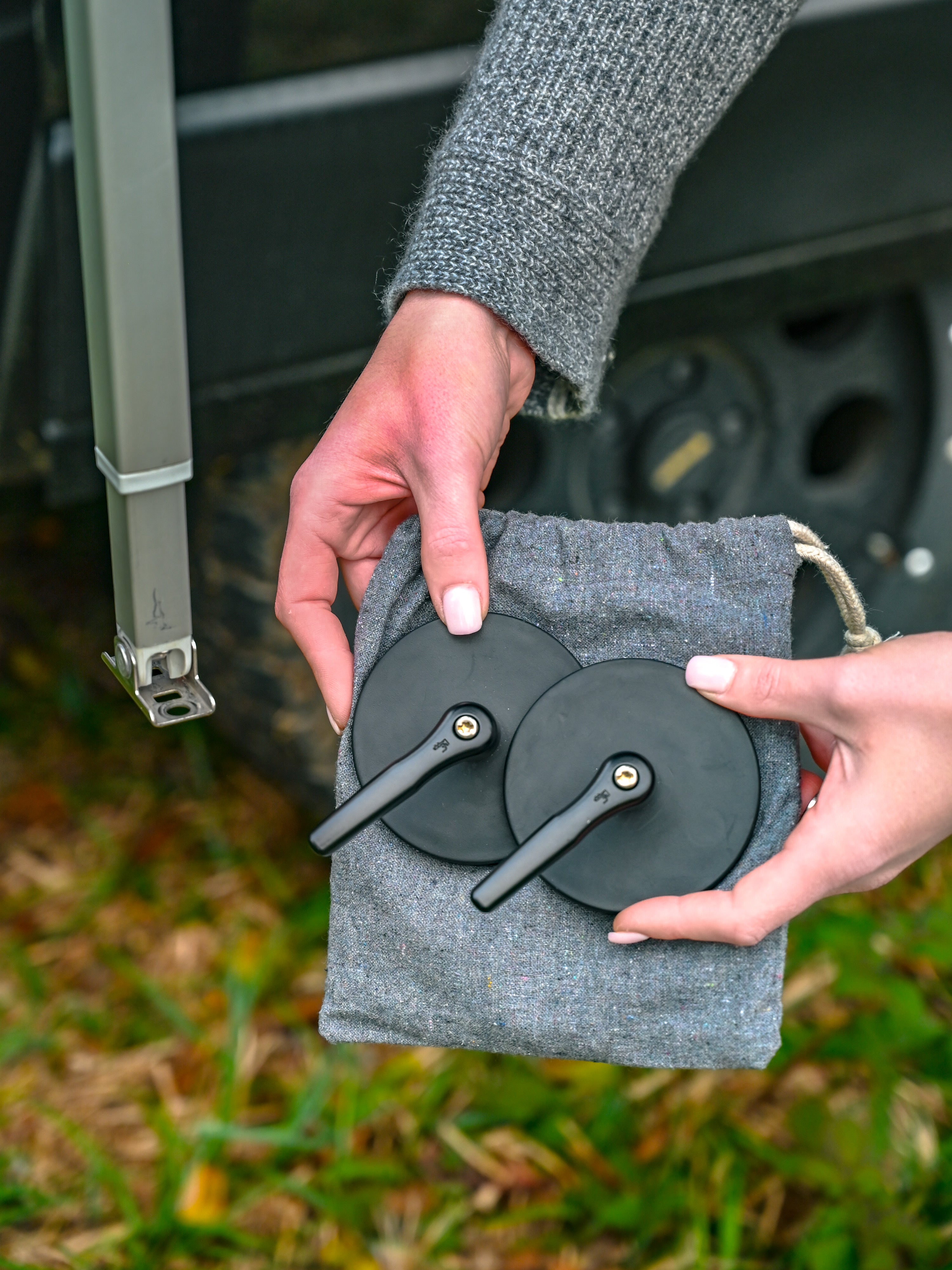 Supporto magnetico per gambe tenda da sole – Offrotie – Per tutte le tende da sole per furgoni