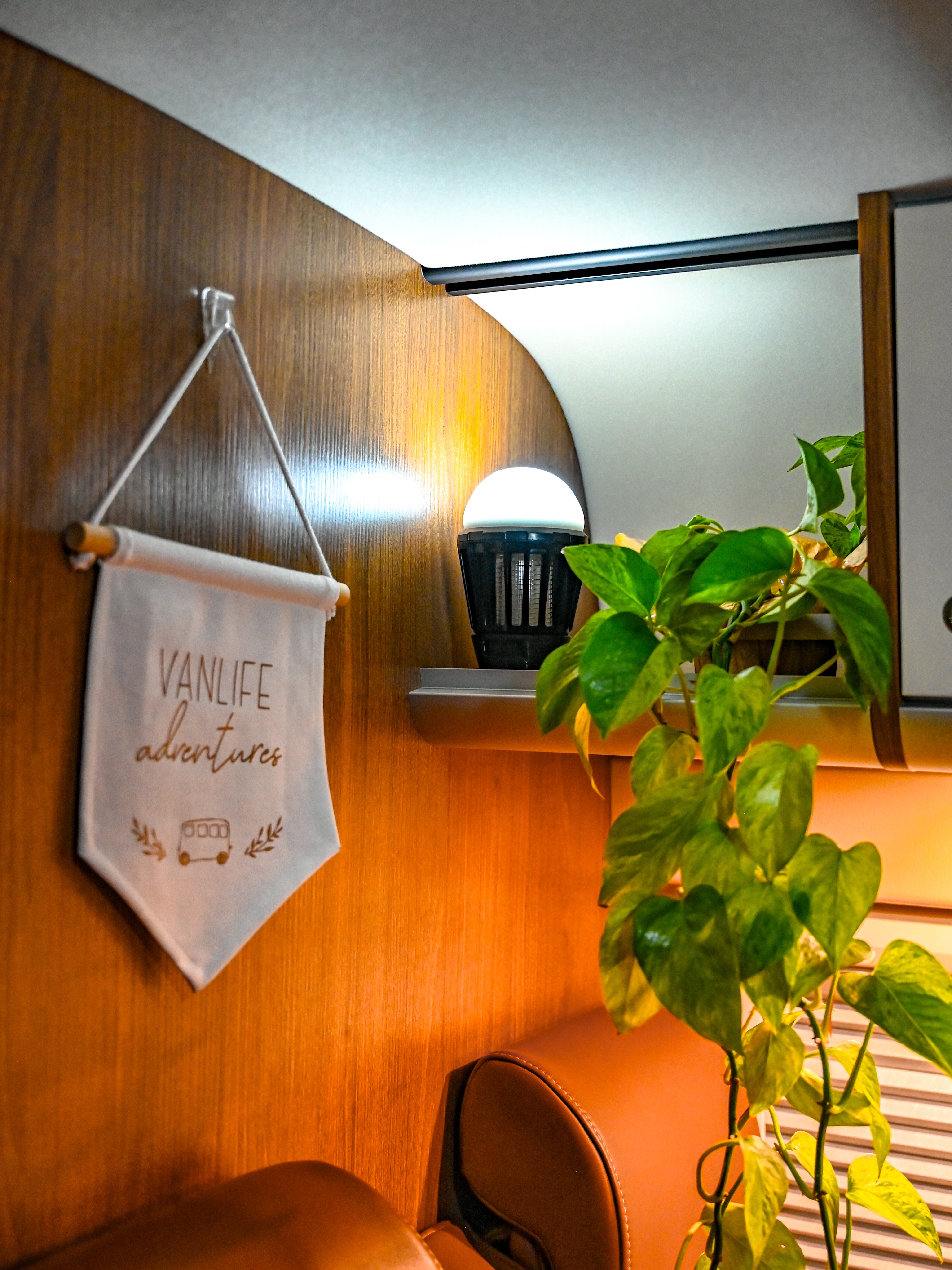 Lámpara Mosquito Magnética - Base Impresa en 3D Offrotie para Bo-Camp, 180 Lúmenes, Impermeable - Portátil para Vanlife