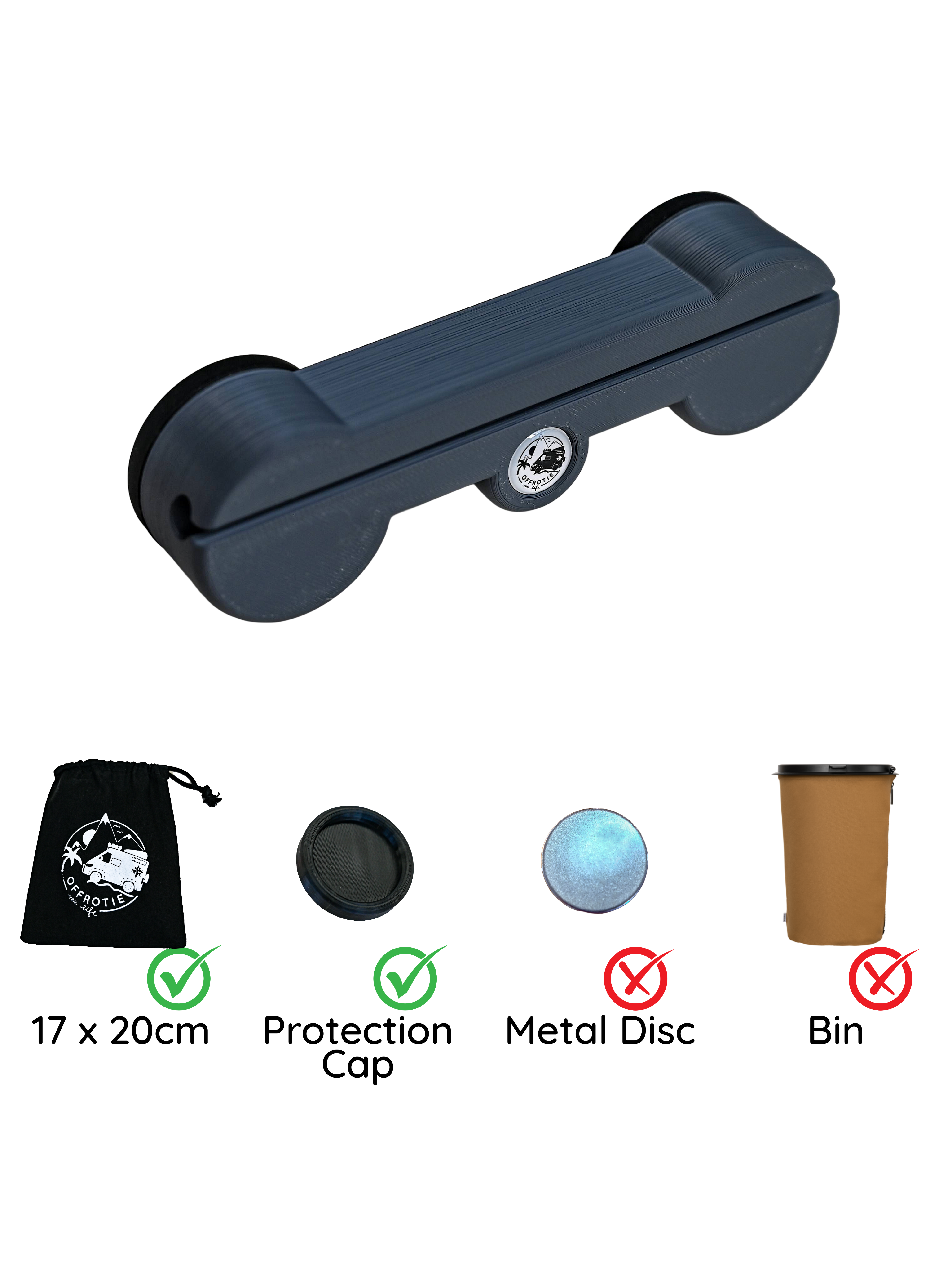 Il supporto magnetico Flextrash – Offrotie stampato in 3D – portatile per Vanlife
