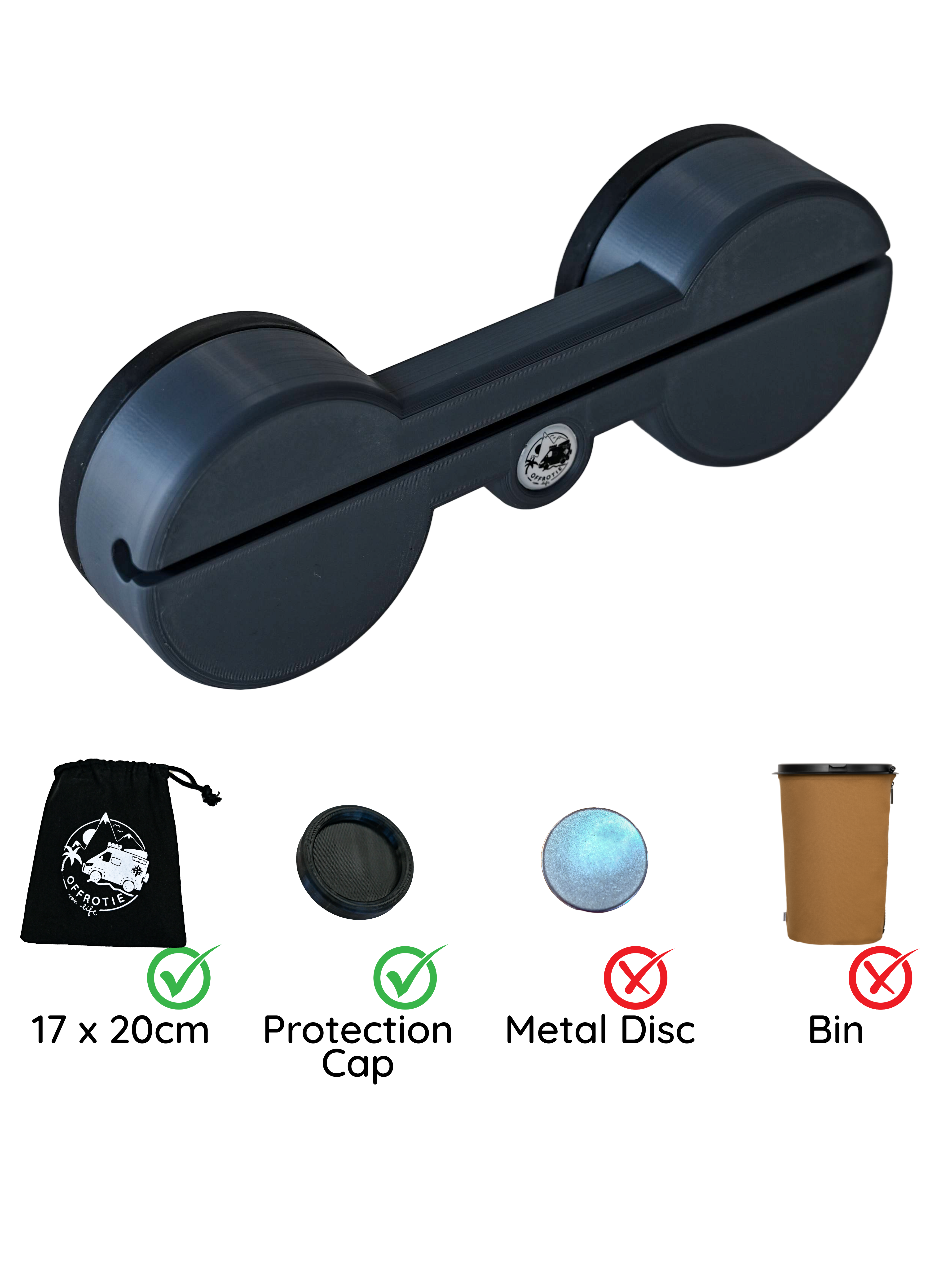 Il supporto magnetico Flextrash – Offrotie stampato in 3D – portatile per Vanlife