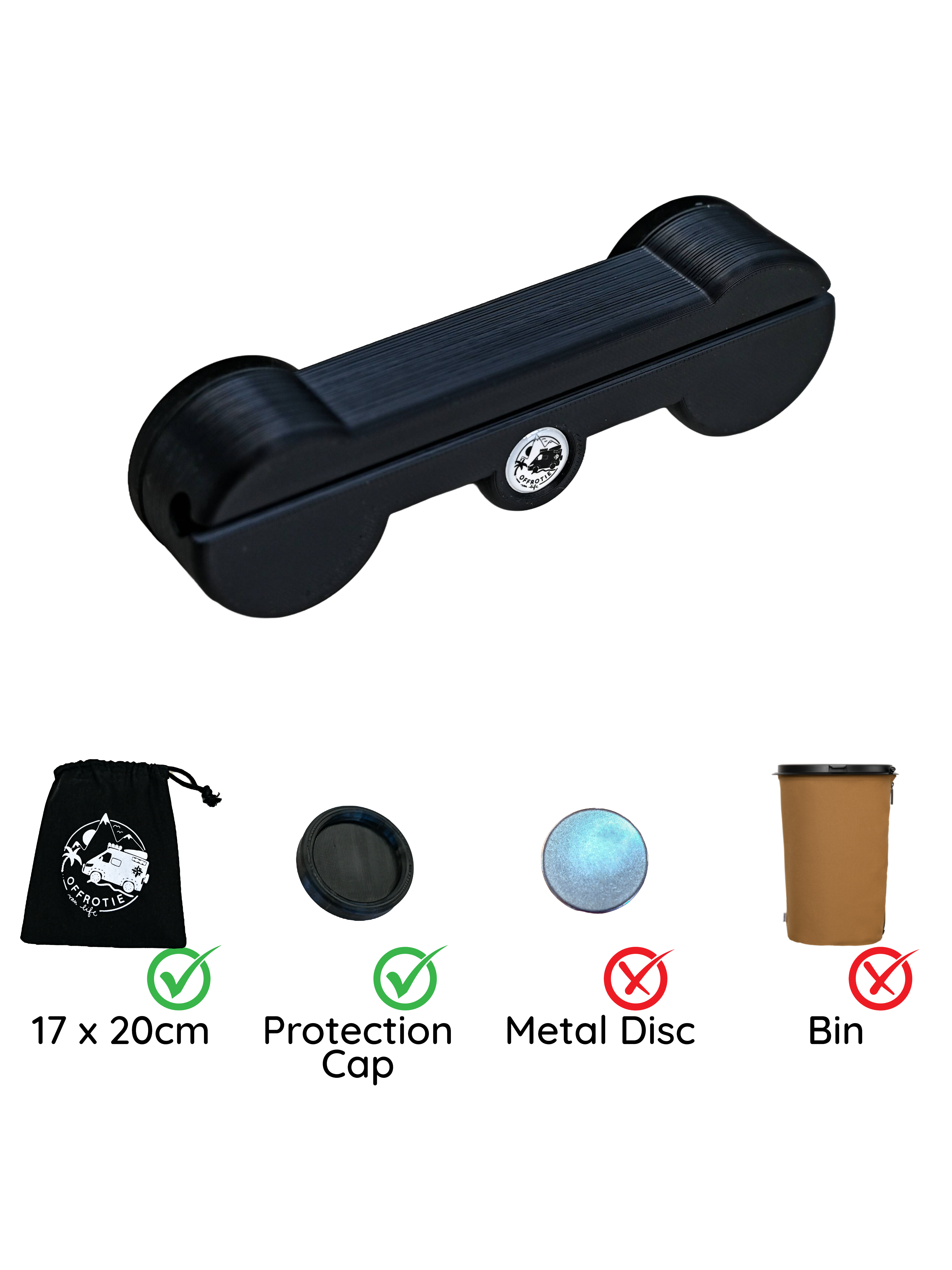 Il supporto magnetico Flextrash – Offrotie stampato in 3D – portatile per Vanlife