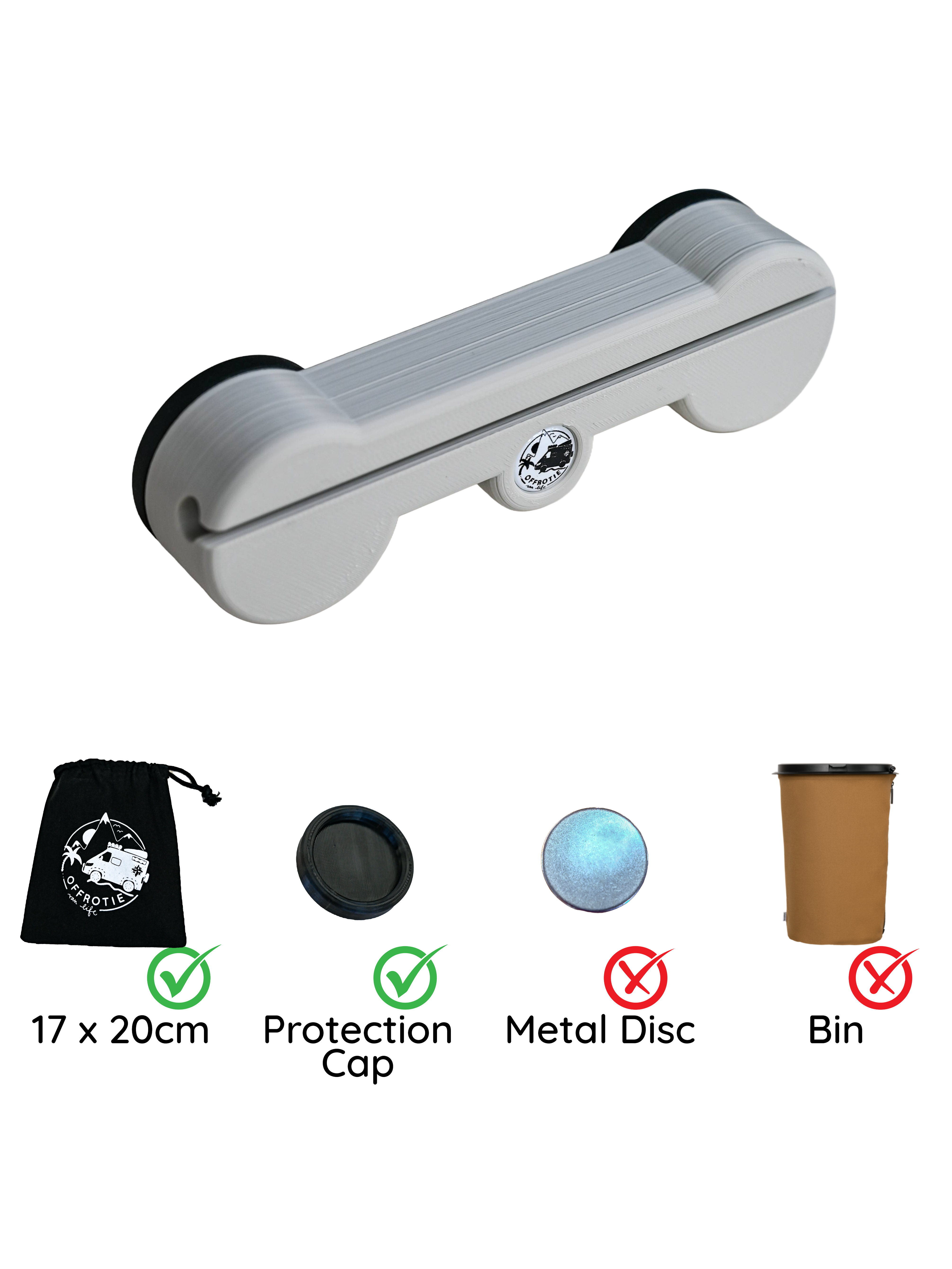 Il supporto magnetico Flextrash – Offrotie stampato in 3D – portatile per Vanlife