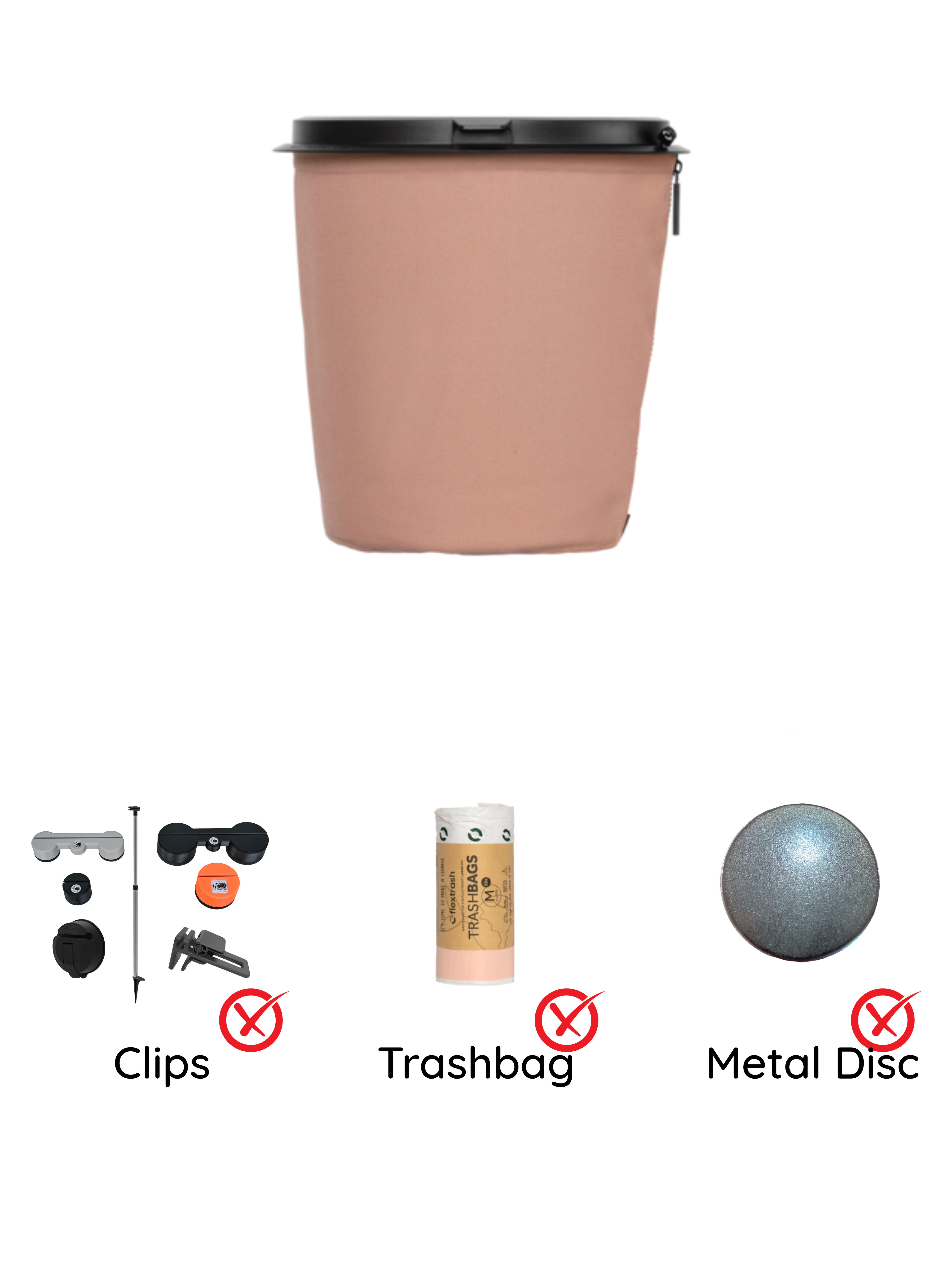 Pattumiera Flextrash - Media 5 litri - Portatile per Vanlife