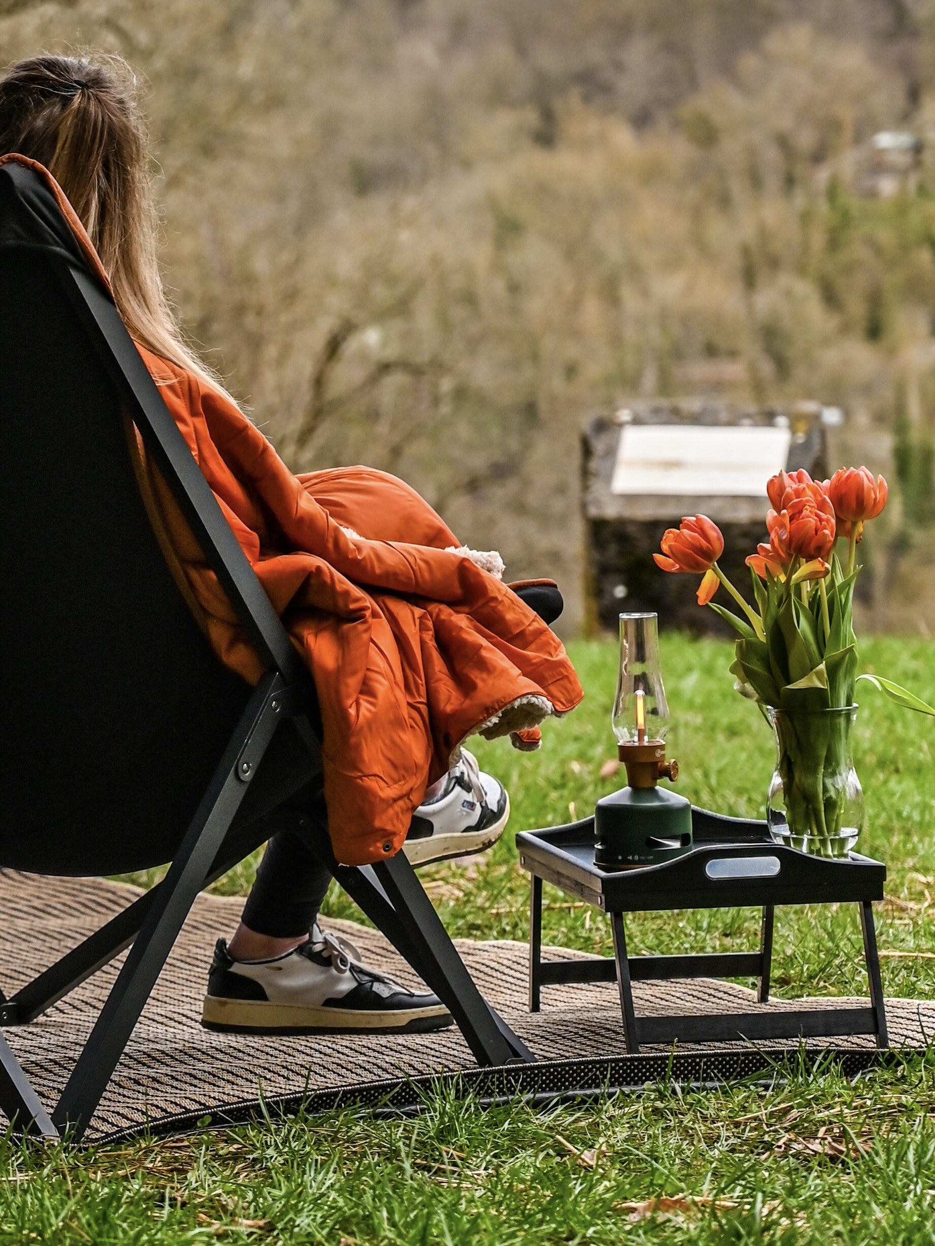 Lanterna LED con altoparlante - Alimentata a batteria - Portatile per Vanlife