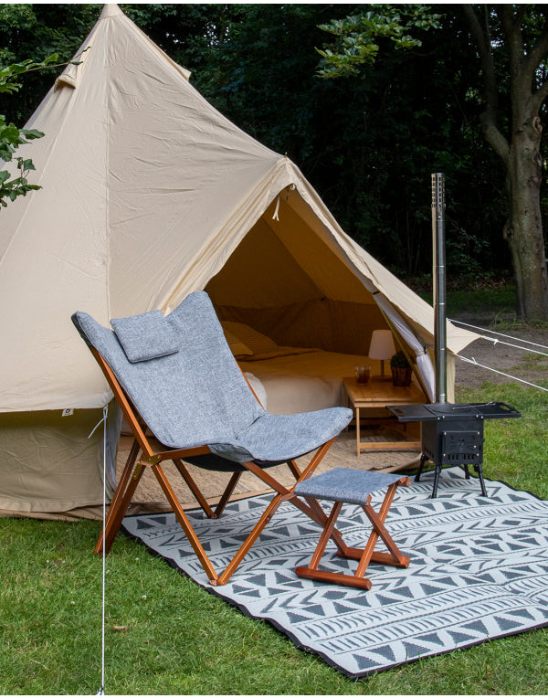 The Bo-Camp Bloomsbury Relax Chair - Urban Outdoor Collection - Foldable for Vanlife