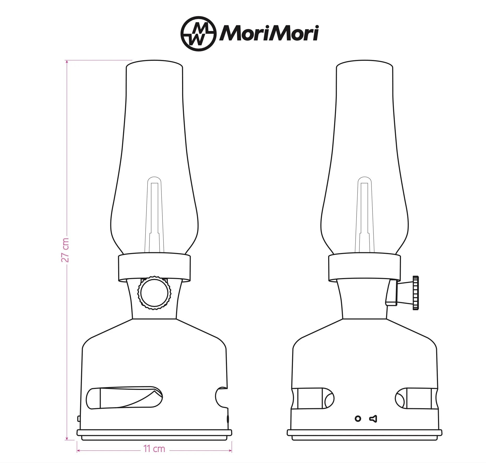 Lanterna LED con altoparlante - Alimentata a batteria - Portatile per Vanlife