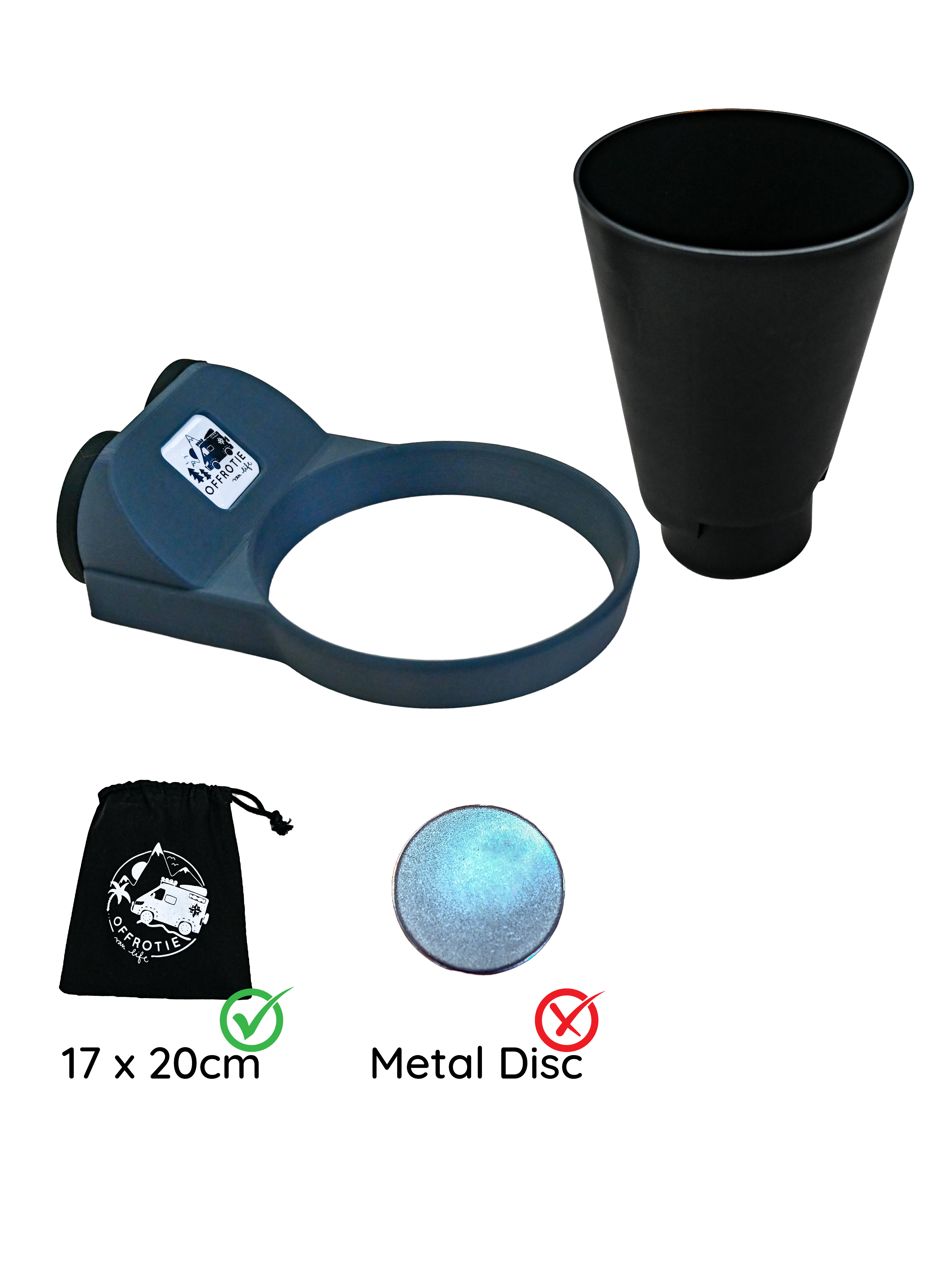 Le kit porte-pot et pot de fleur magnétique – Offrotie imprimé en 3D – Portable pour Vanlife