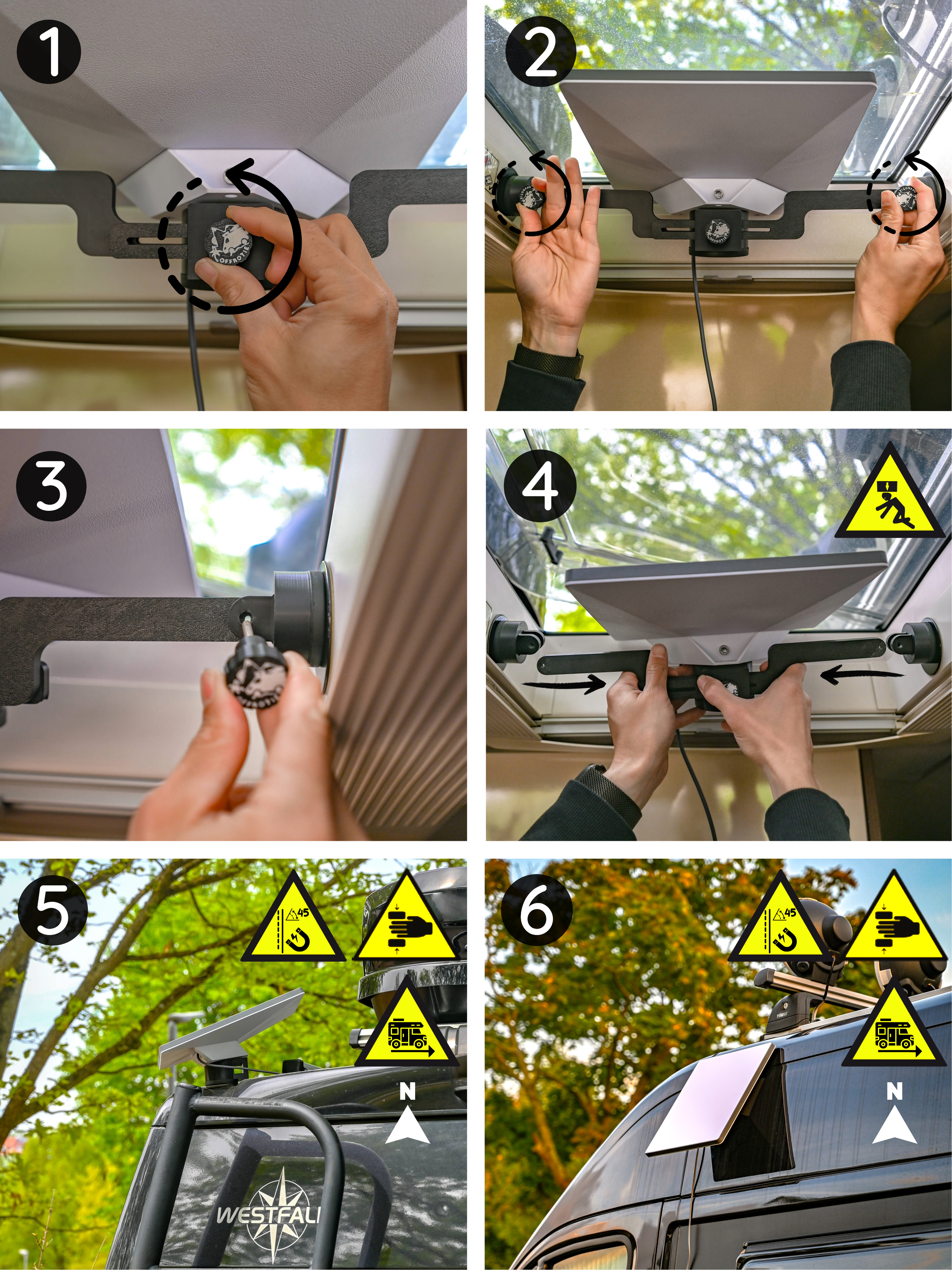 Der Starlink Mini Magnethalter – Offrotie 3D-gedruckt – Für Fahrgestell- und Dachfenstermontage