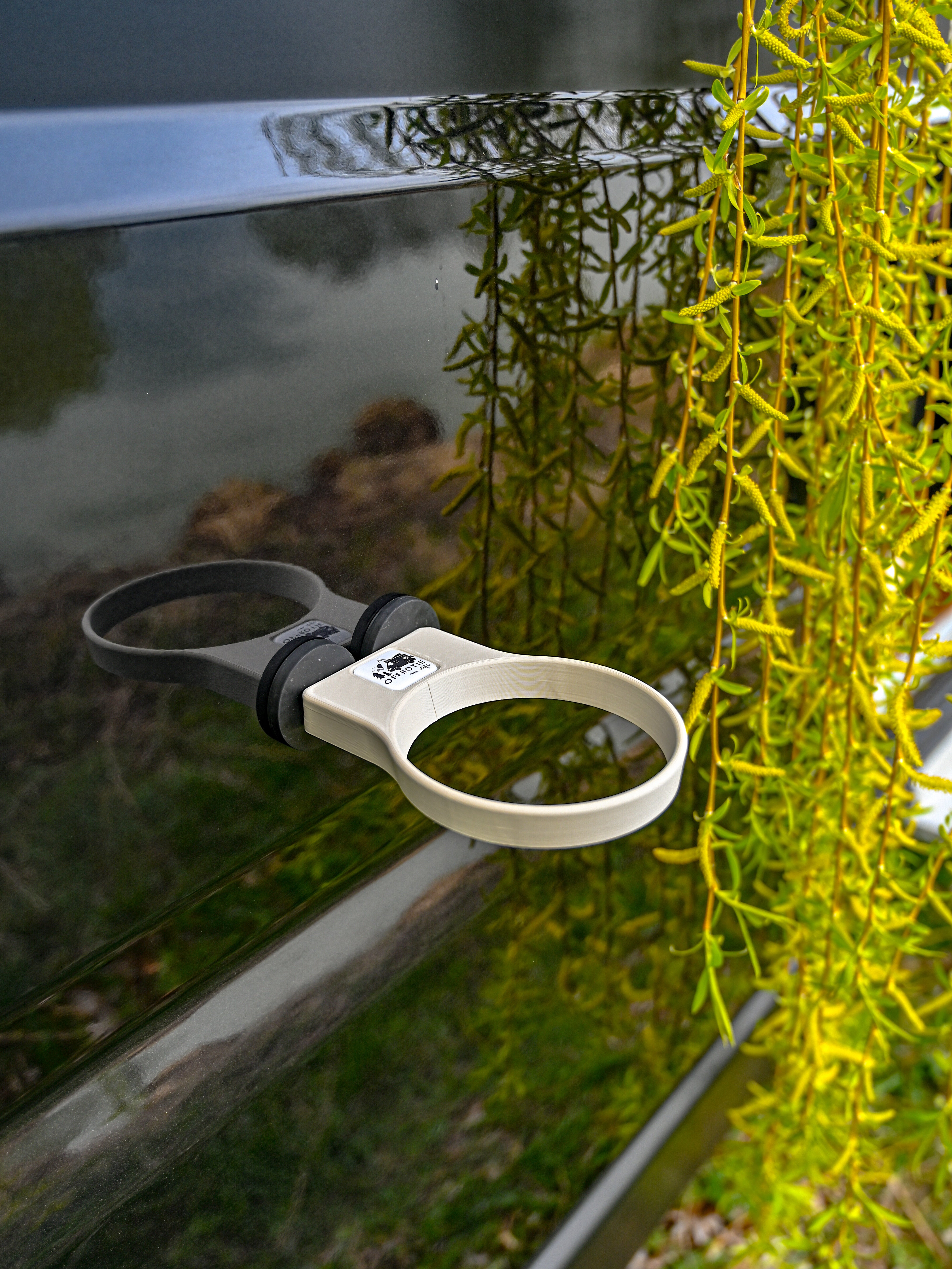 Der Ring – Magnetischer Pflanzenhalter ø100 mm – Offrotie 3D-gedruckt – Tragbar für Vanlife 