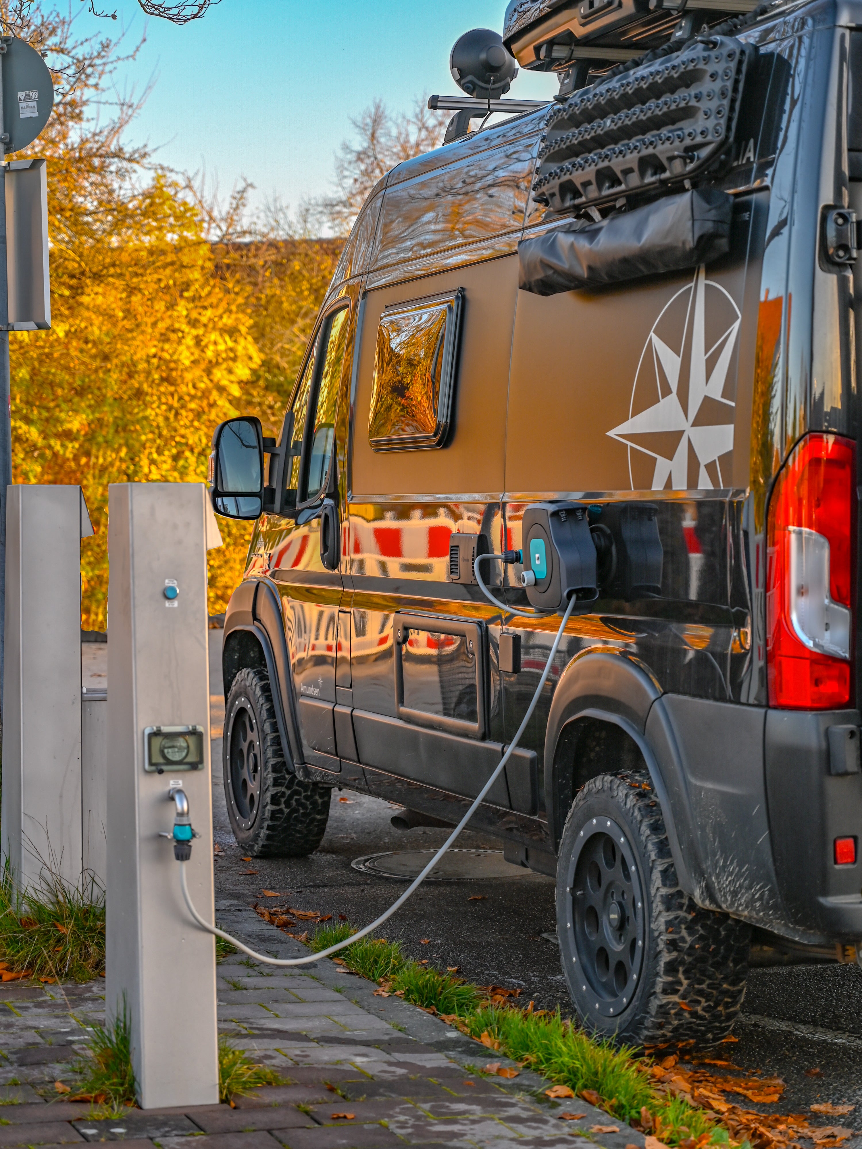 Die Mini-Schlauchtasche - Magnetische Schlauchtrommel - Offrotie - Tragbar für Vanlife