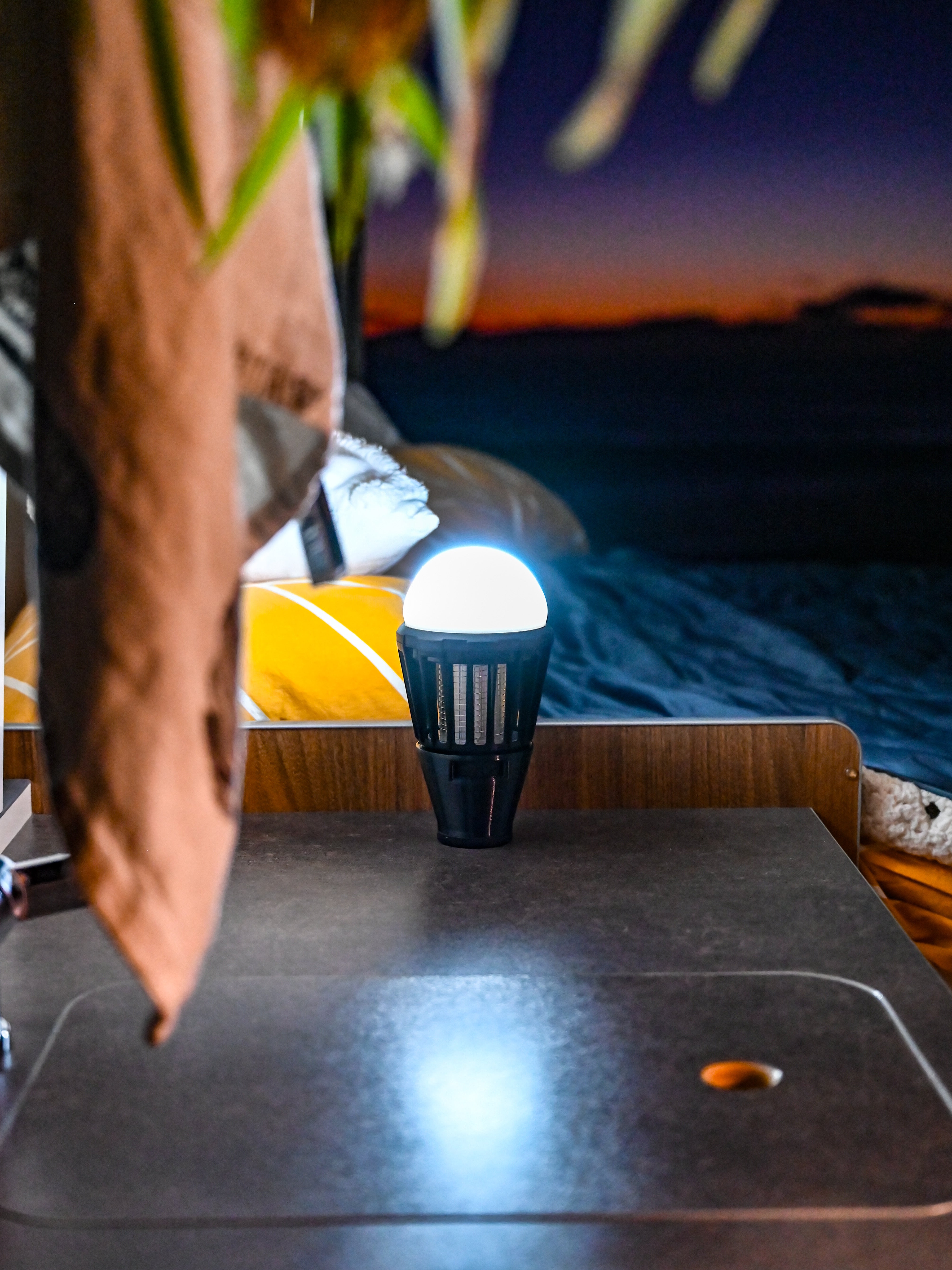 La Lampada antizanzare magnetica - Base stampata in 3D Offrotie per Bo-Camp 180 lumen impermeabile - Portatile per Vanlife