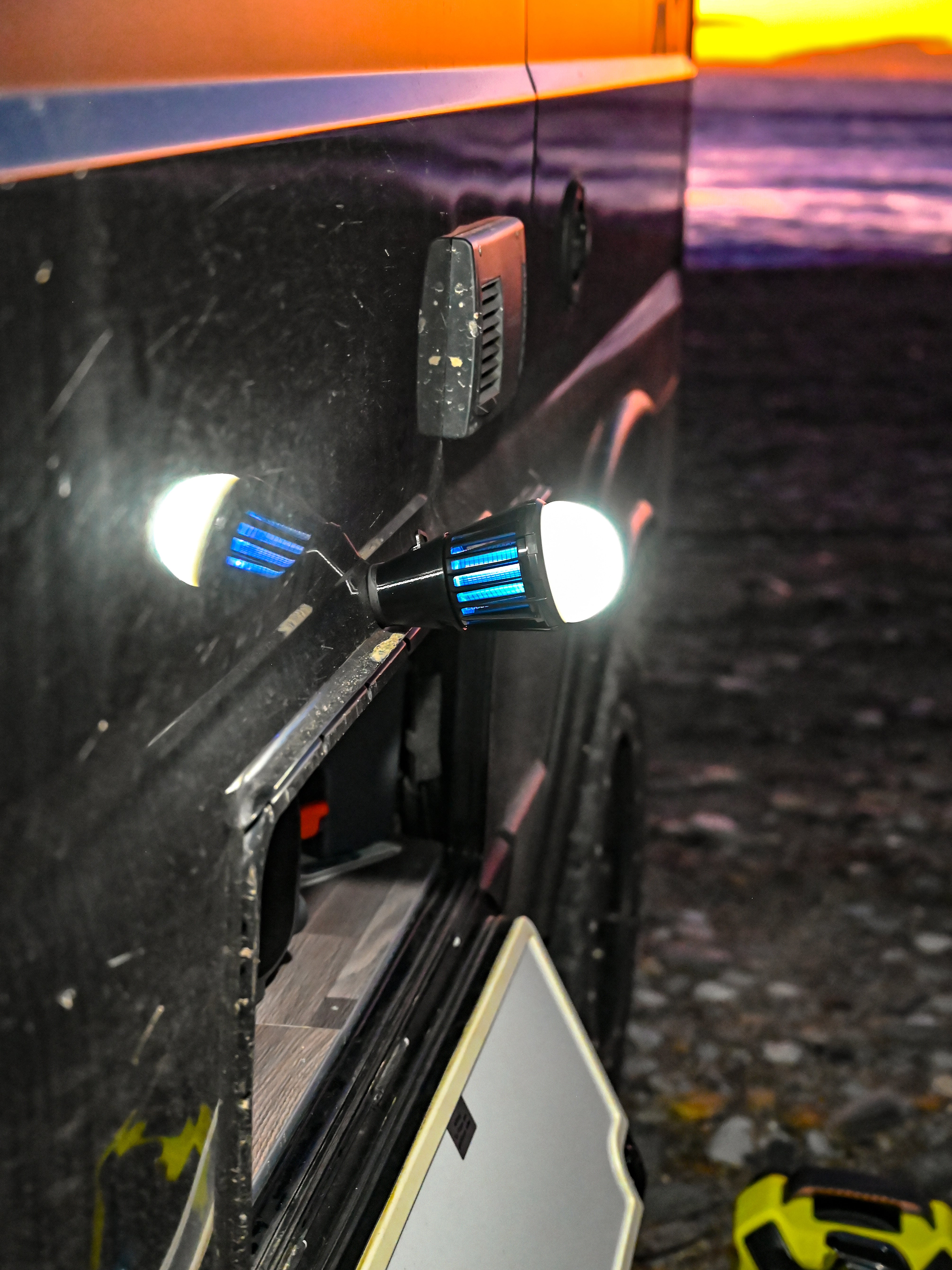 La Lampada antizanzare magnetica - Base stampata in 3D Offrotie per Bo-Camp 180 lumen impermeabile - Portatile per Vanlife