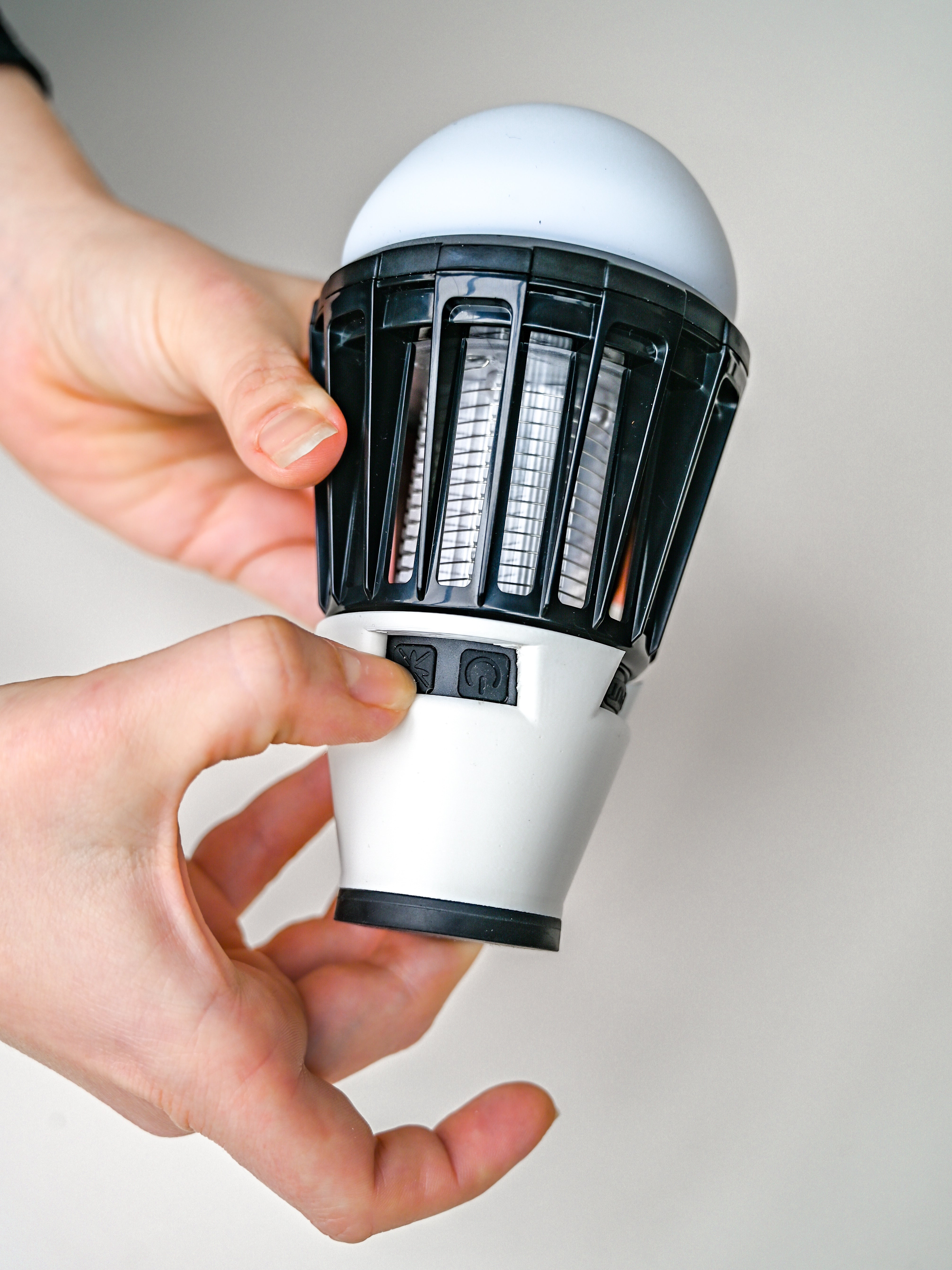 La Lampada antizanzare magnetica - Base stampata in 3D Offrotie per Bo-Camp 180 lumen impermeabile - Portatile per Vanlife