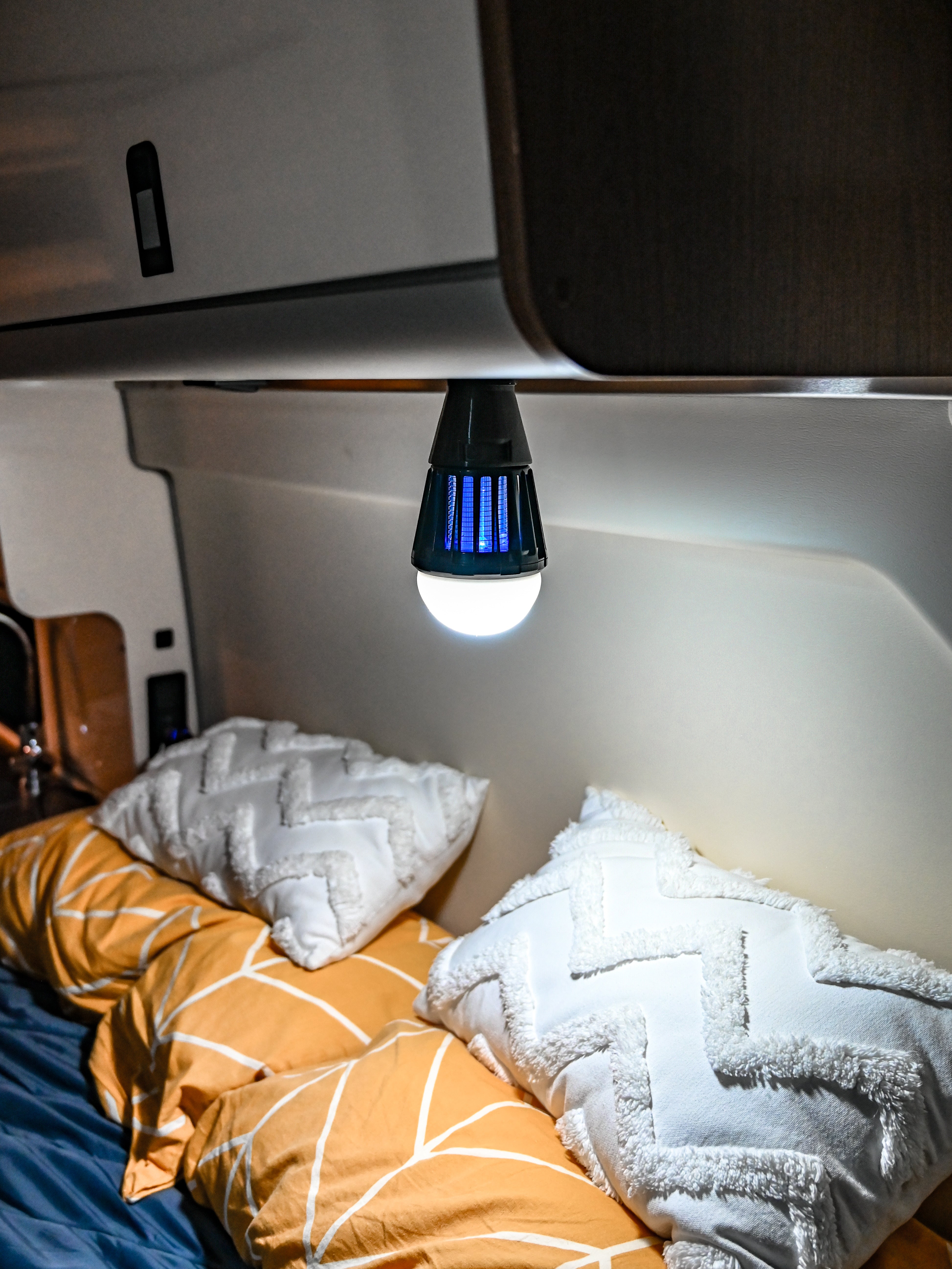 La Lampada antizanzare magnetica - Base stampata in 3D Offrotie per Bo-Camp 180 lumen impermeabile - Portatile per Vanlife