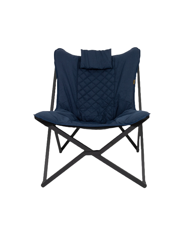 La chaise relax Bo-Camp Molfat - Collection Industrielle - Pliable pour Vanlife