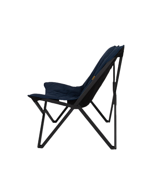 La chaise relax Bo-Camp Molfat - Collection Industrielle - Pliable pour Vanlife