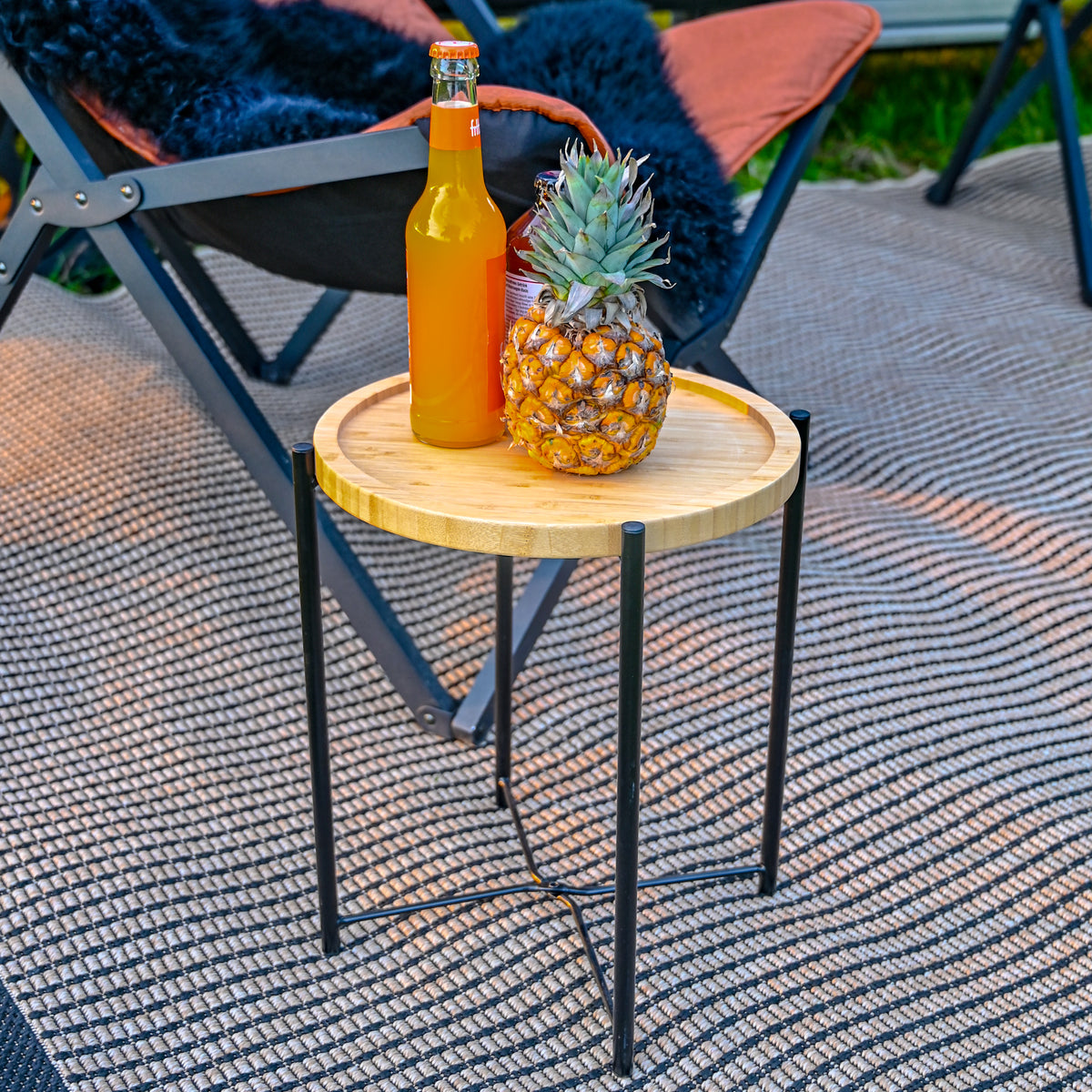 Der Bambus-Beistelltisch – Bo-Camp Urban Outdoor Collection – Zusammen