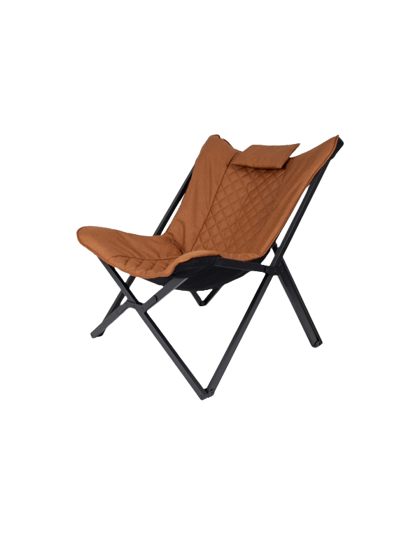 La chaise relax Bo-Camp Molfat - Collection Industrielle - Pliable pour Vanlife