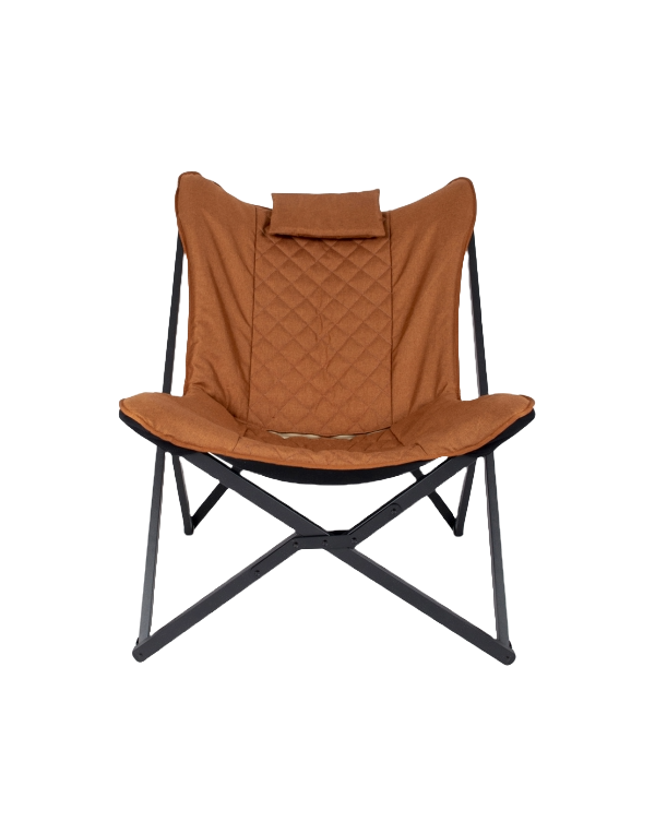 La chaise relax Bo-Camp Molfat - Collection Industrielle - Pliable pour Vanlife