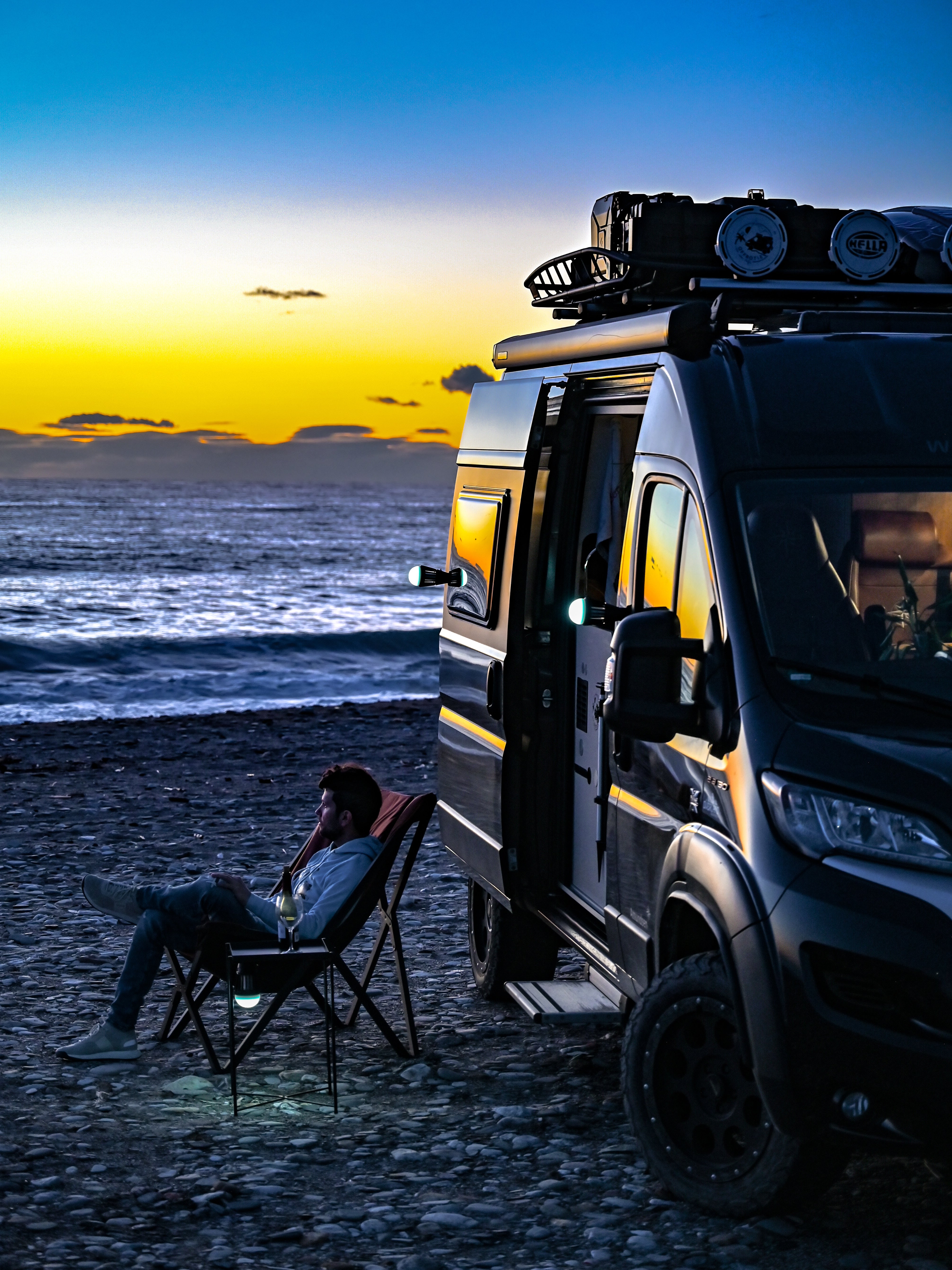 La Lampada antizanzare magnetica - Base stampata in 3D Offrotie per Bo-Camp 180 lumen impermeabile - Portatile per Vanlife