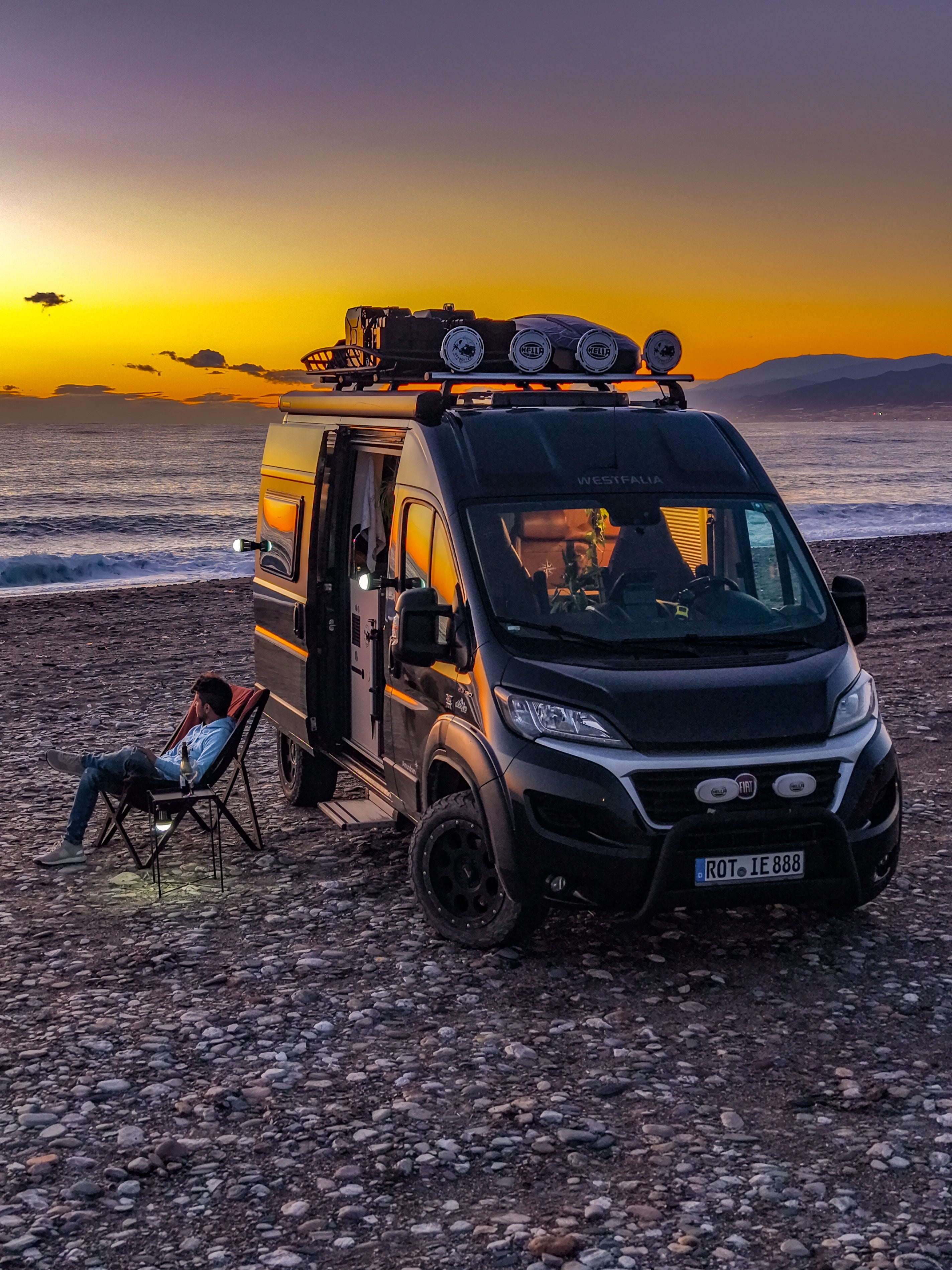 La Lampada antizanzare magnetica - Base stampata in 3D Offrotie per Bo-Camp 180 lumen impermeabile - Portatile per Vanlife